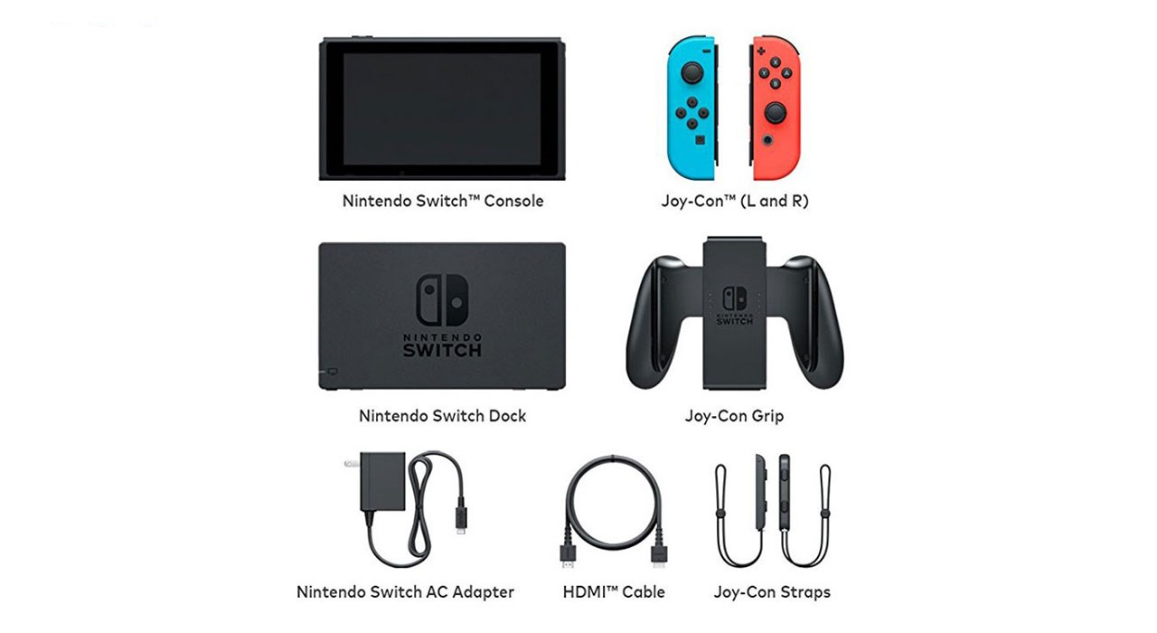 کنسول بازی نینتندو مدل Switch Neon Blue and Neon Red Joy-Con