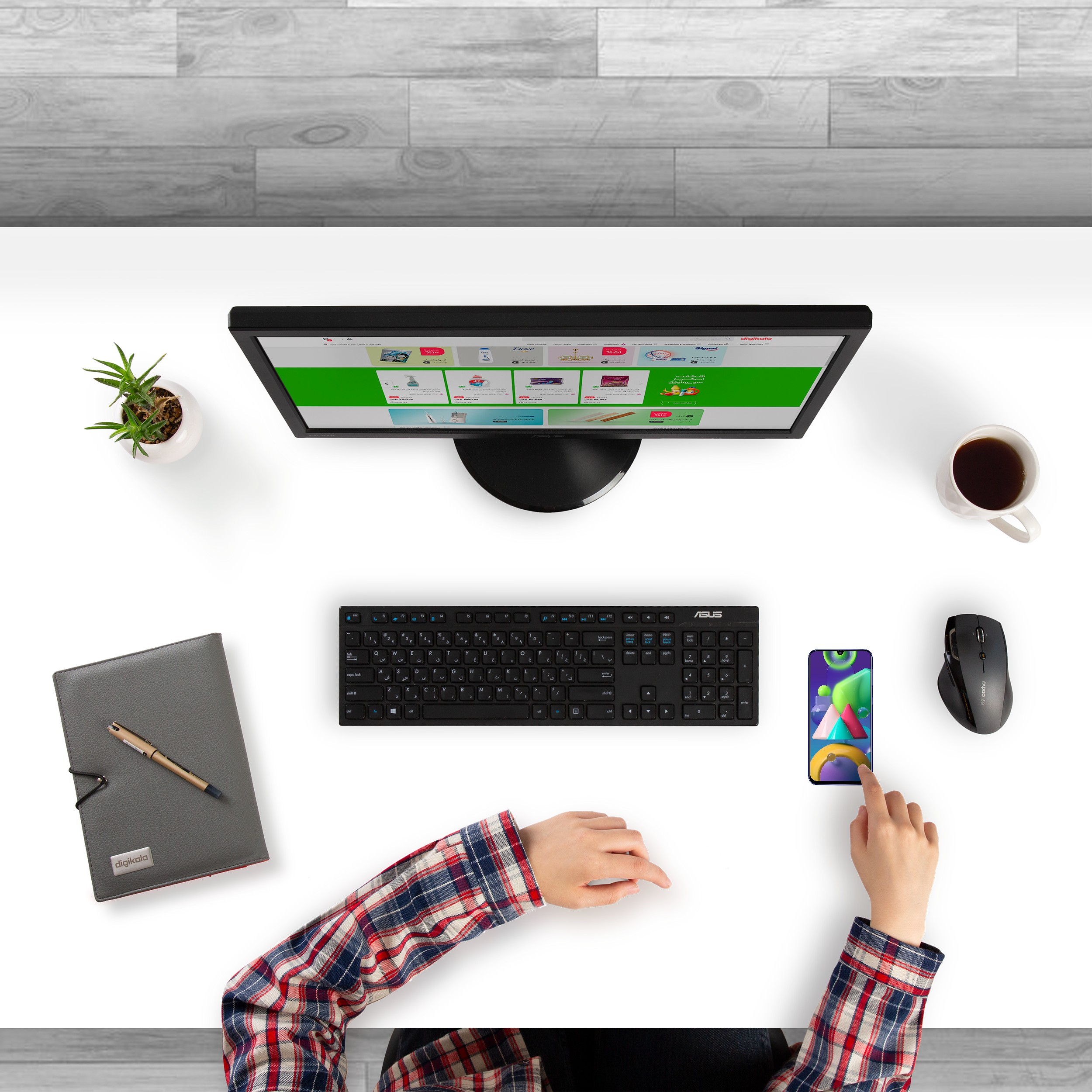 گوشی موبایل سامسونگ مدل Galaxy M21 SM-M215 دو سیم کارت ظرفیت 64 گیگابایت - اکتیو