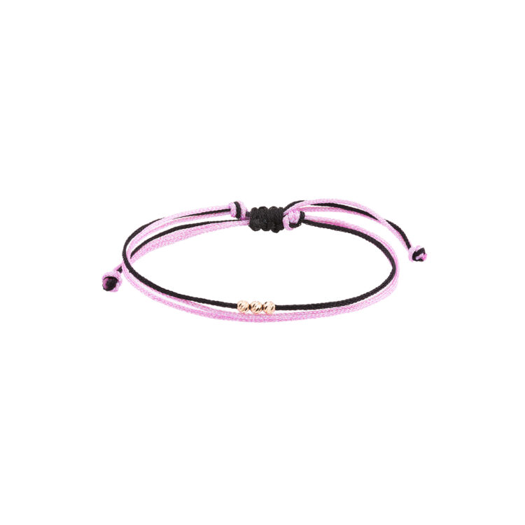 دستبند طلا 18 عیار زنانه گالری شیدا مجد مدل 3 البرنارد نخی لمه