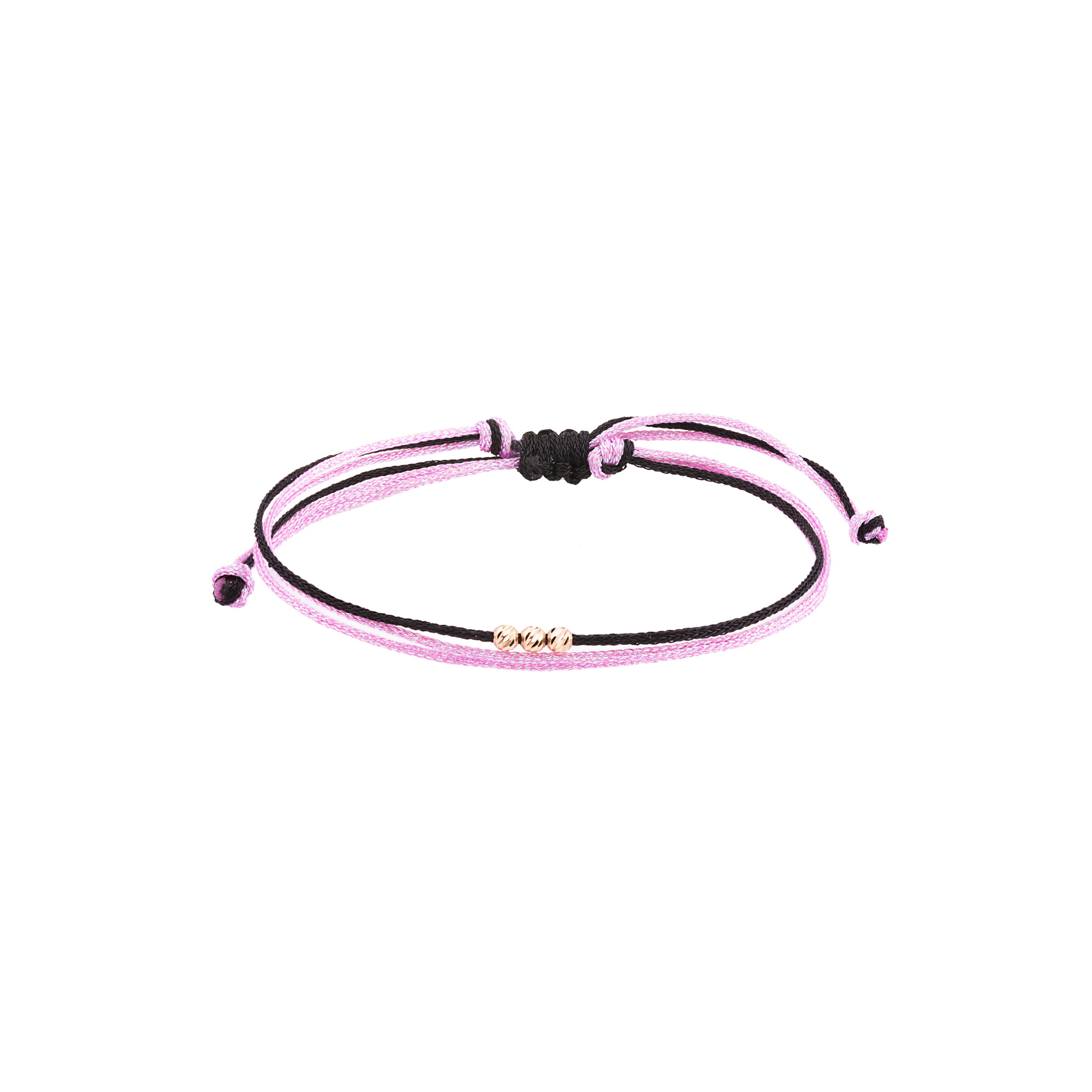 دستبند بند و طلا 18 عیار زنانه گالری شیدا مجد مدل 3 البرنارد نخی لمه