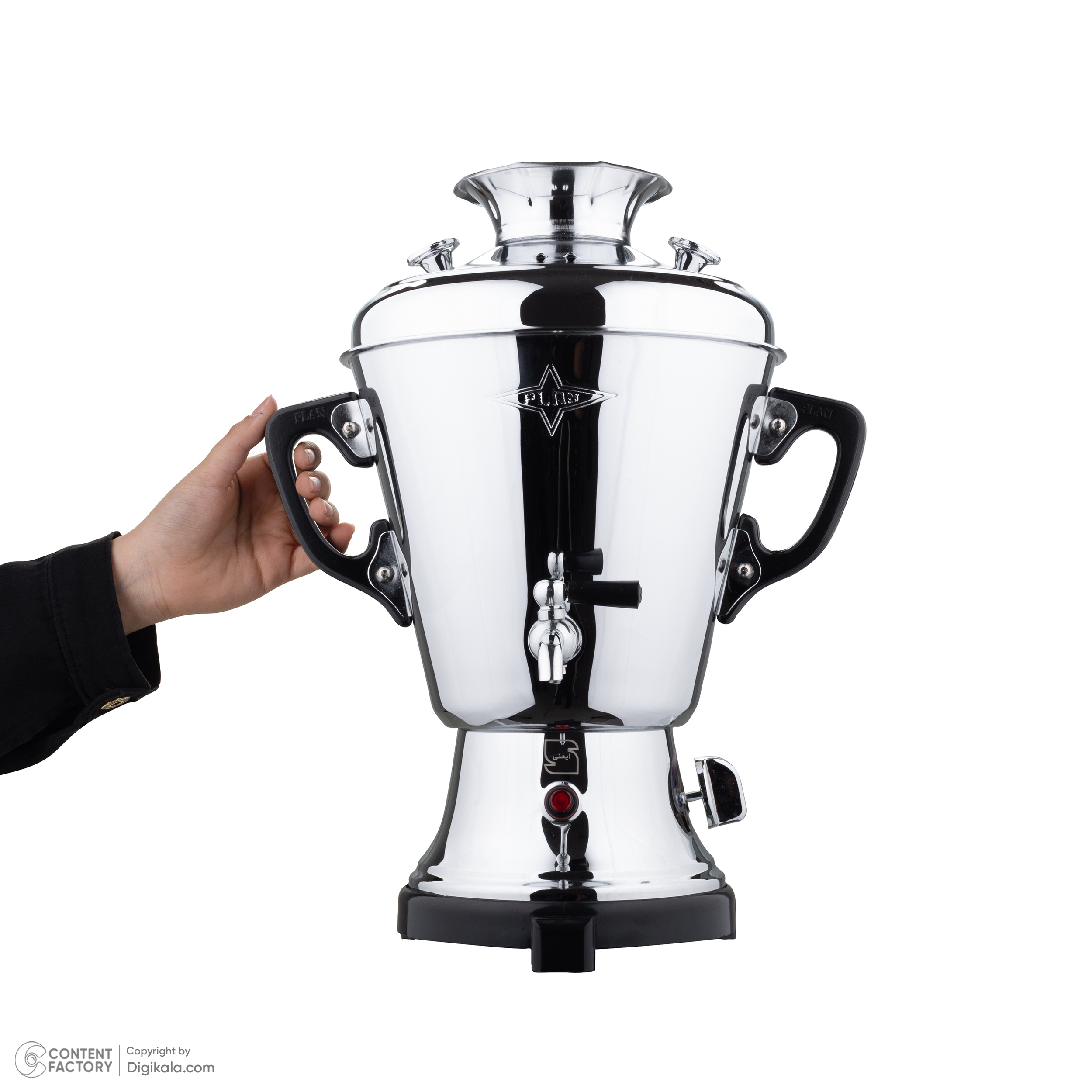 سماور برقی پلان مدل کلاسیک کد 6110 حجم 4.5 لیتر