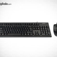 کیبورد و ماوس باسیم ای فورتک مدل KR-8520D