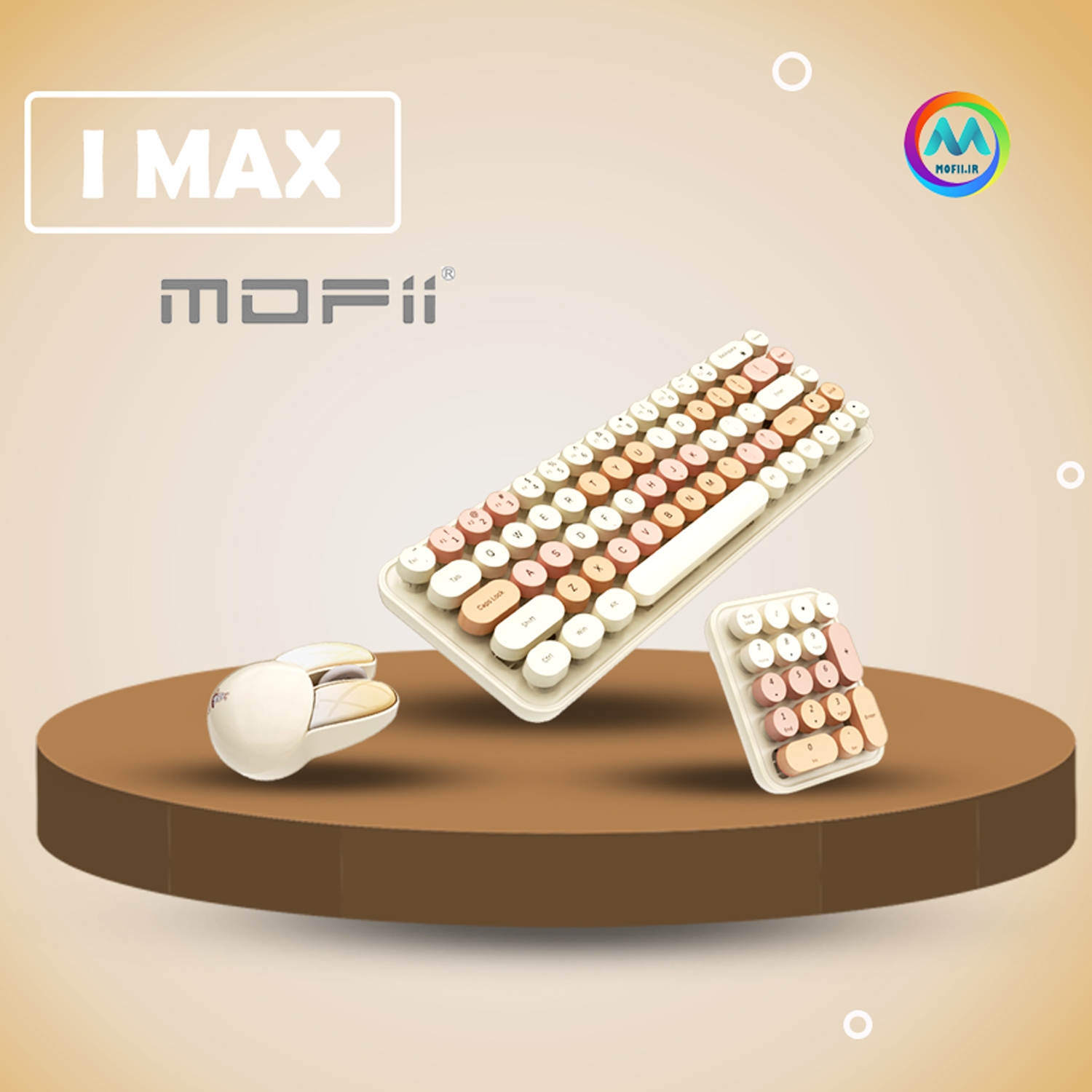 کیبورد و ماوس بی سیم مافی مدل I max