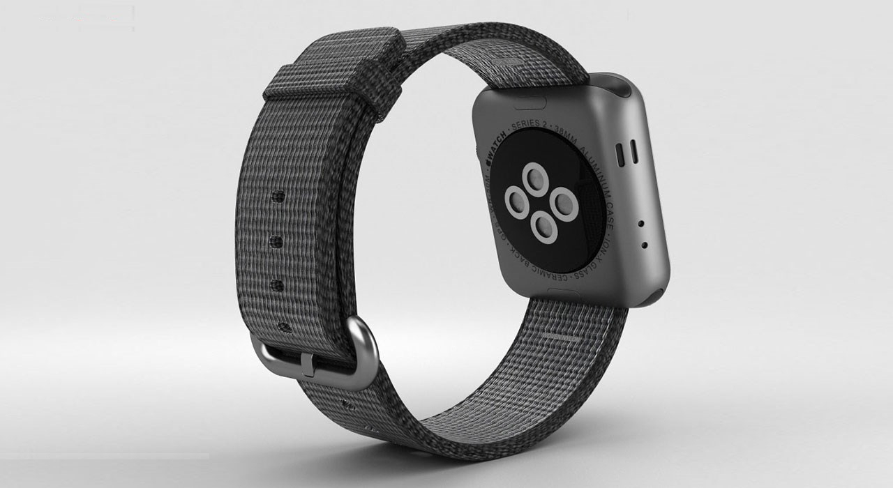 ساعت هوشمند اپل واچ سری 2 مدل 38mm Space Gray Aluminum Case With Black Nylon Band