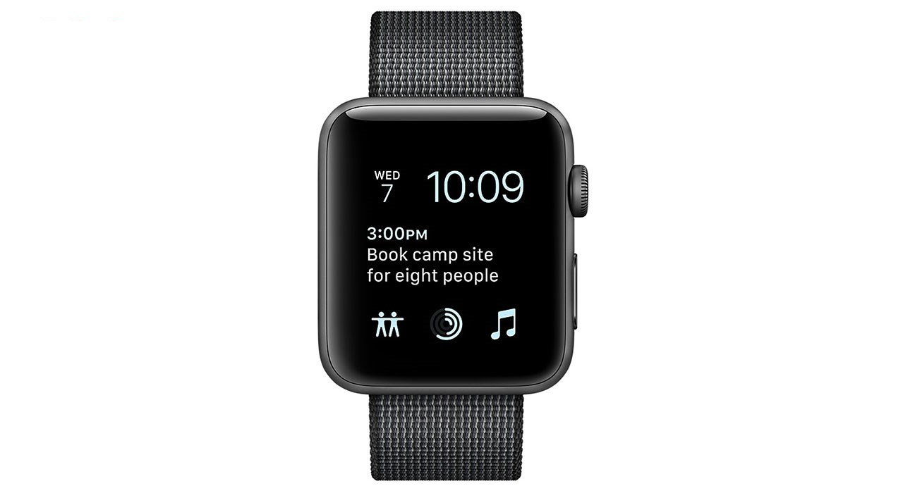 ساعت هوشمند اپل واچ سری 2 مدل 38mm Space Gray Aluminum Case With Black Nylon Band