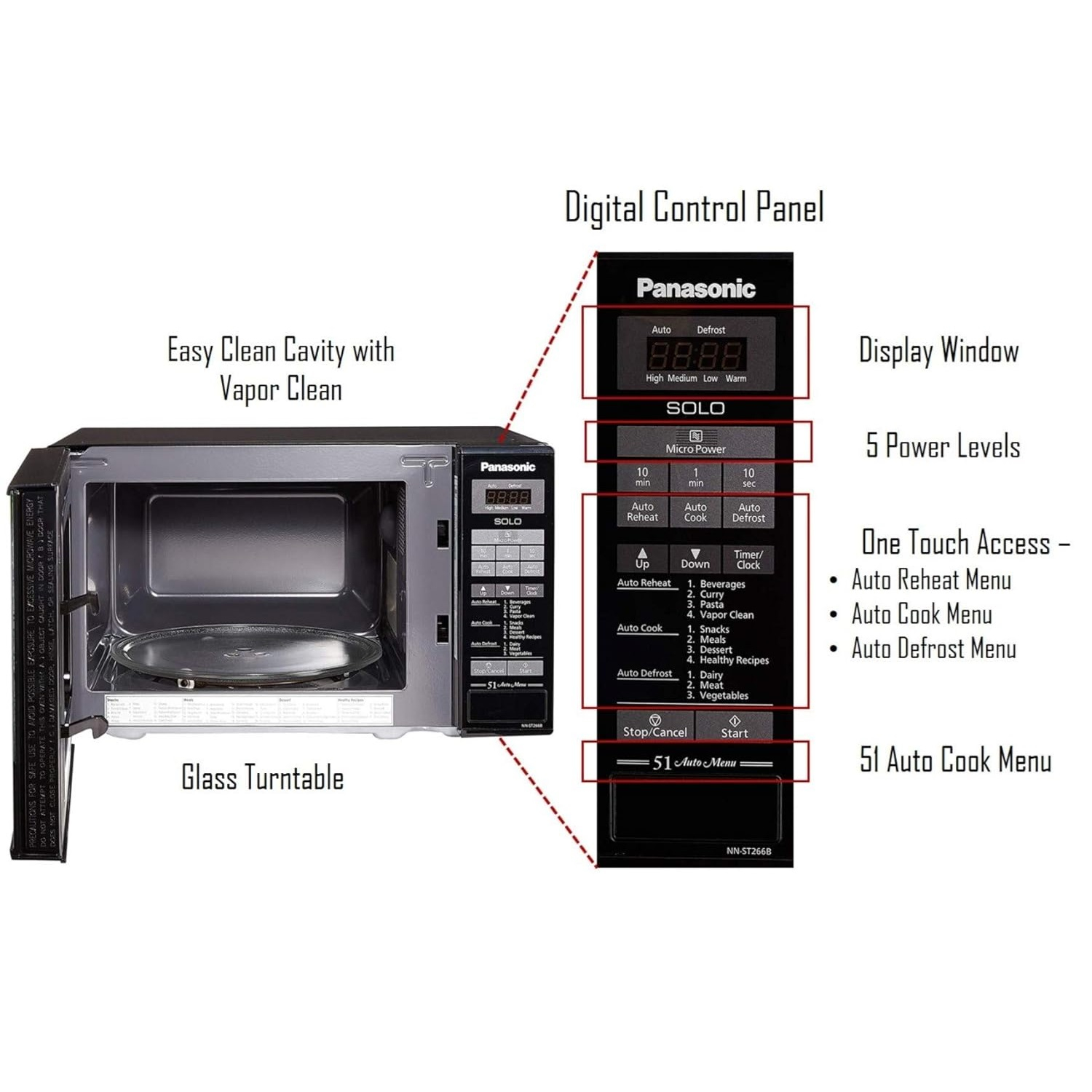 مایکروویو پاناسونیک مدل ST266B