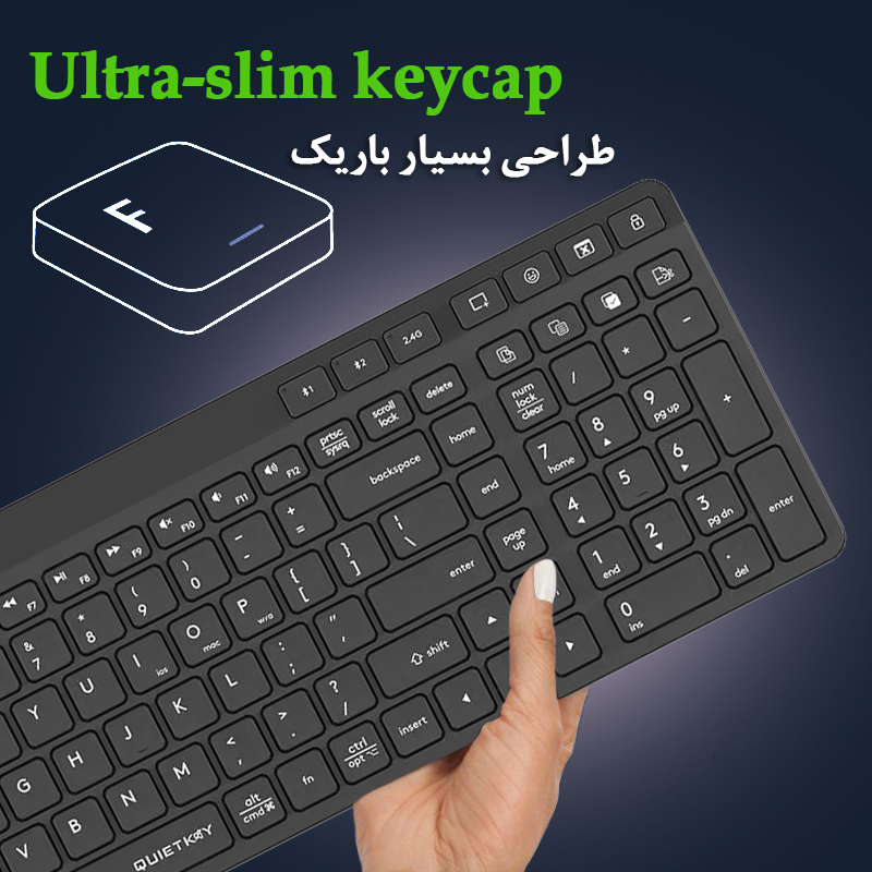 کیبورد و ماوس بی سیم ای فورتک مدل FSTYLER_FB28OOC_AIR2