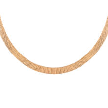 گردنبند طلا 18 عیار زنانه با طرح بافت گالری شیدا مجد مدل پونه