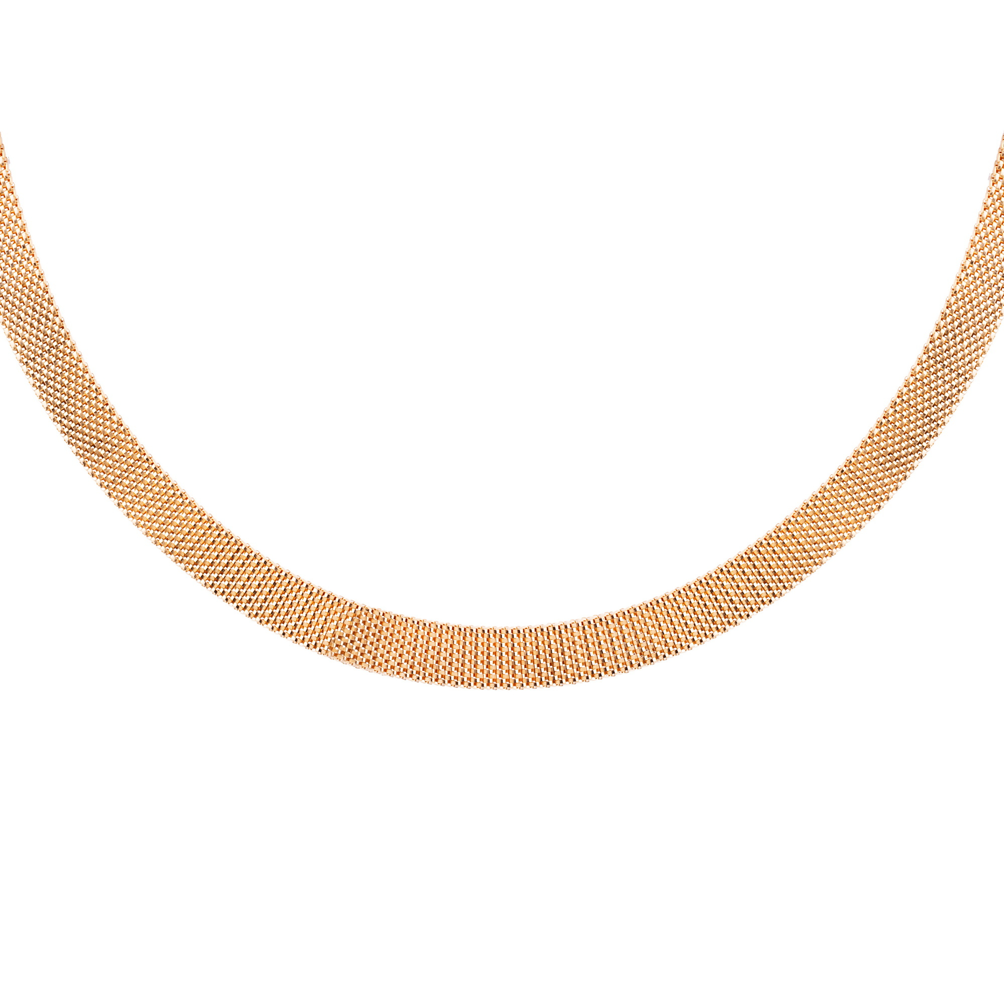 گردنبند طلا 18 عیار زنانه با طرح بافت گالری شیدا مجد مدل پونه