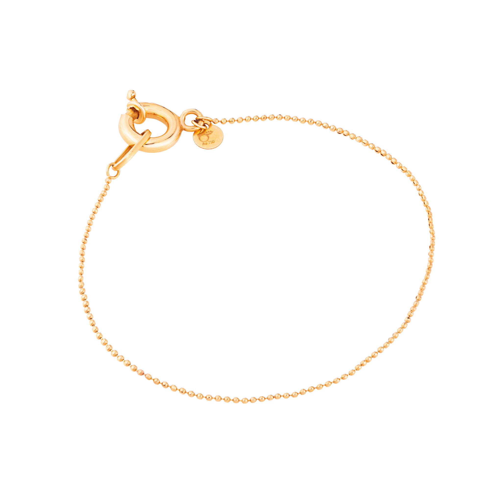 دستبند زنجیری طلا 18 عیار زنانه گالری شیدا مجد مدل پنی