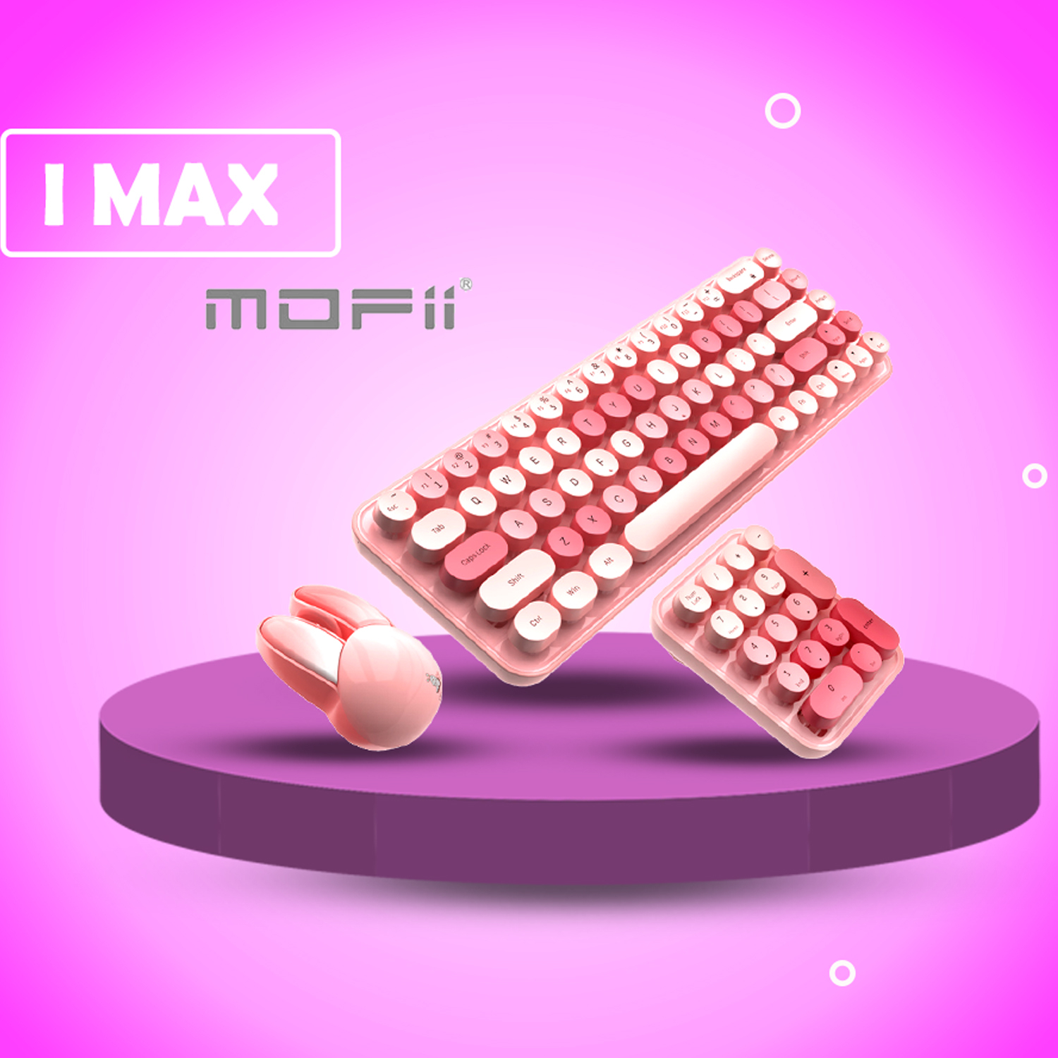 کیبورد و ماوس بی سیم مافی مدل I max