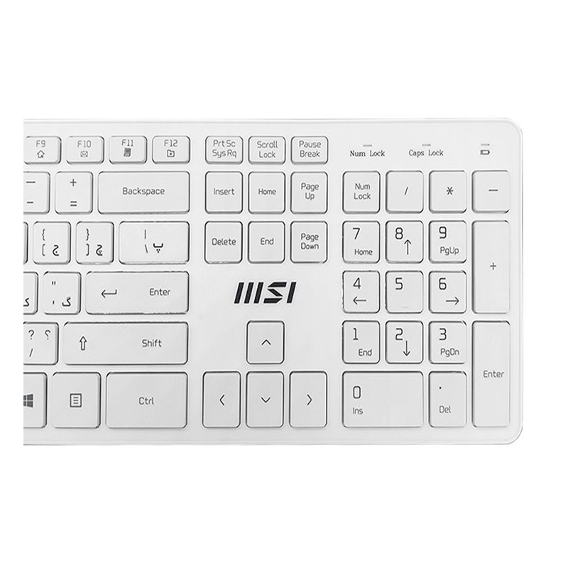 ماوس و کیبورد بی سیم ام اس آی مدل RF-1430w- FS + ma004w