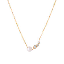 گردنبند طلا 18 عیار زنانه با زنجیر حلقه‌ای (فلامینگو) گالری شیدا مجد مدل نیلان