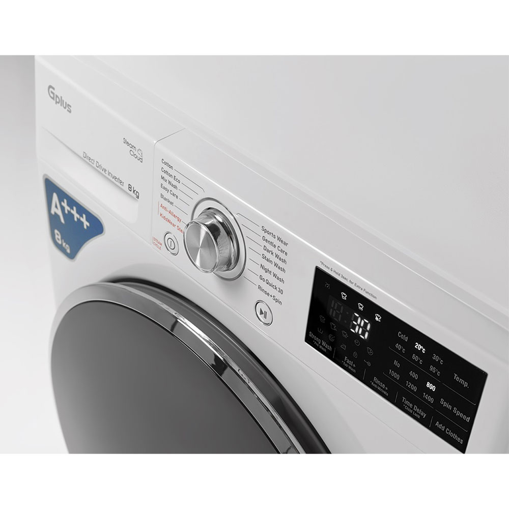 ماشین لباسشویی 8 کیلوگرم اتوماتیک جی پلاس مدل GWM-P88W