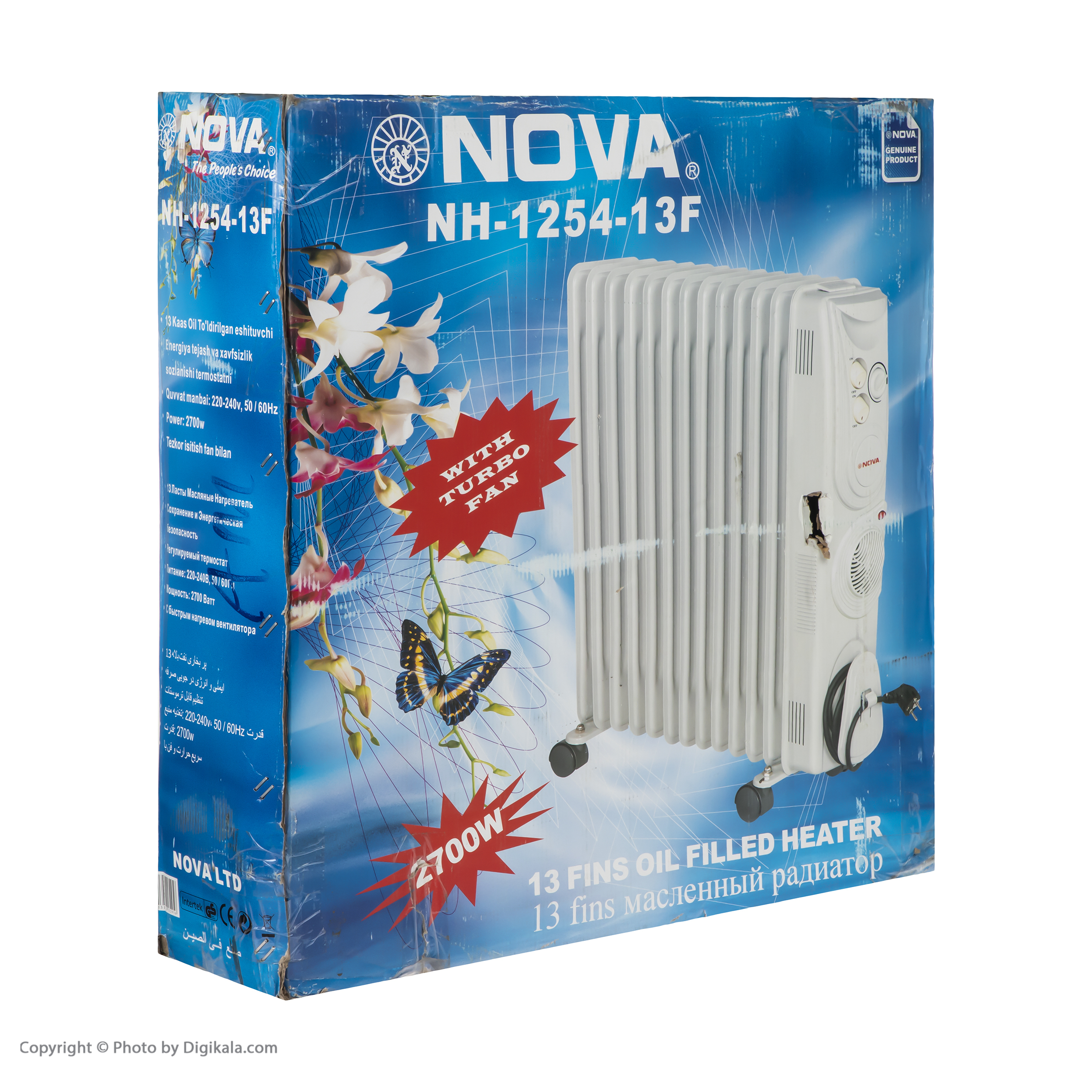 بخاری برقی نوا مدل NH-1254-13F