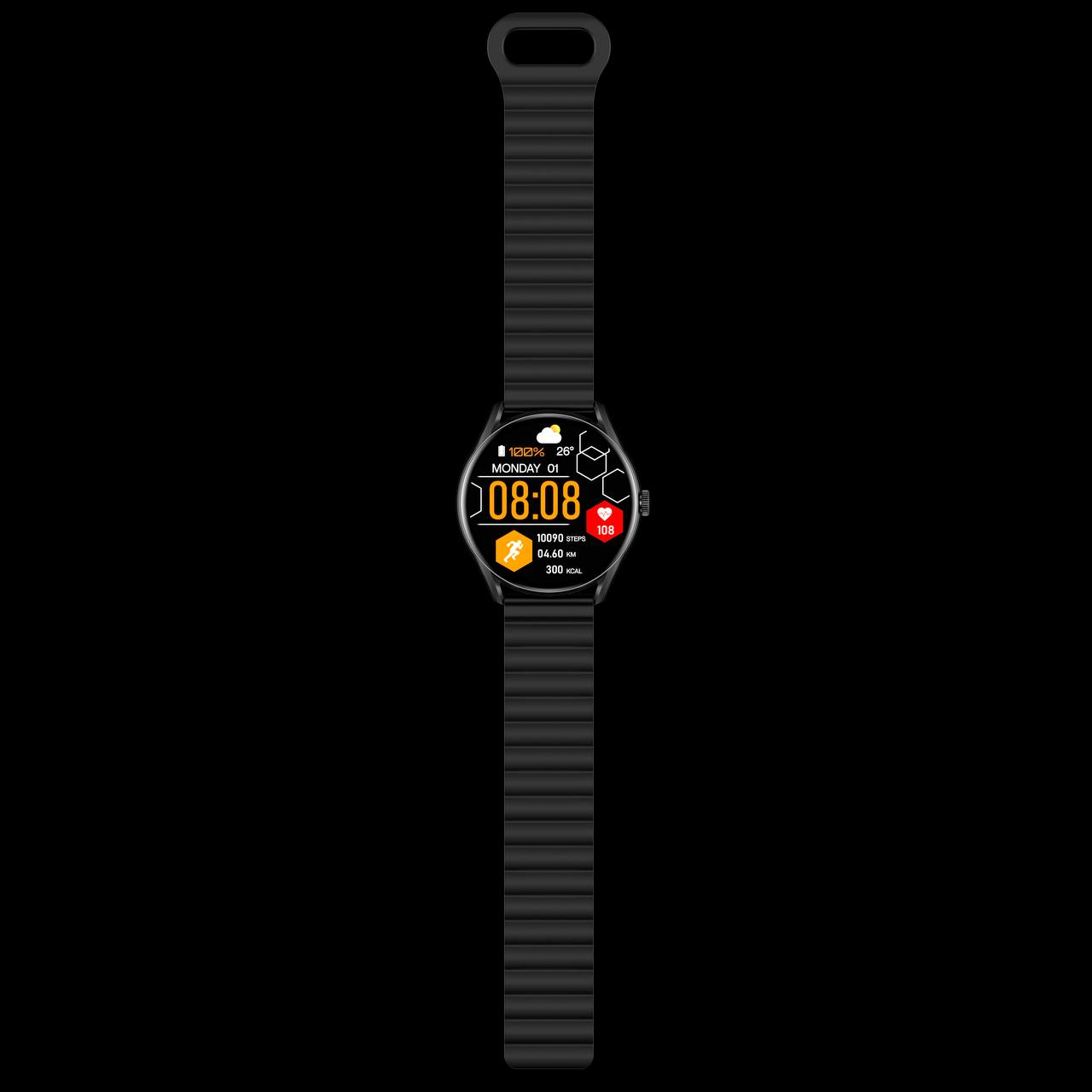 ساعت هوشمند گلوریمی مدل M1 Pro دارای قابلیت های صفحه نمایش رنگی، صفحه نمایش لمسی، کنترل موسیقی، کنترل سطح اکسیژن، بند سیلیکونی