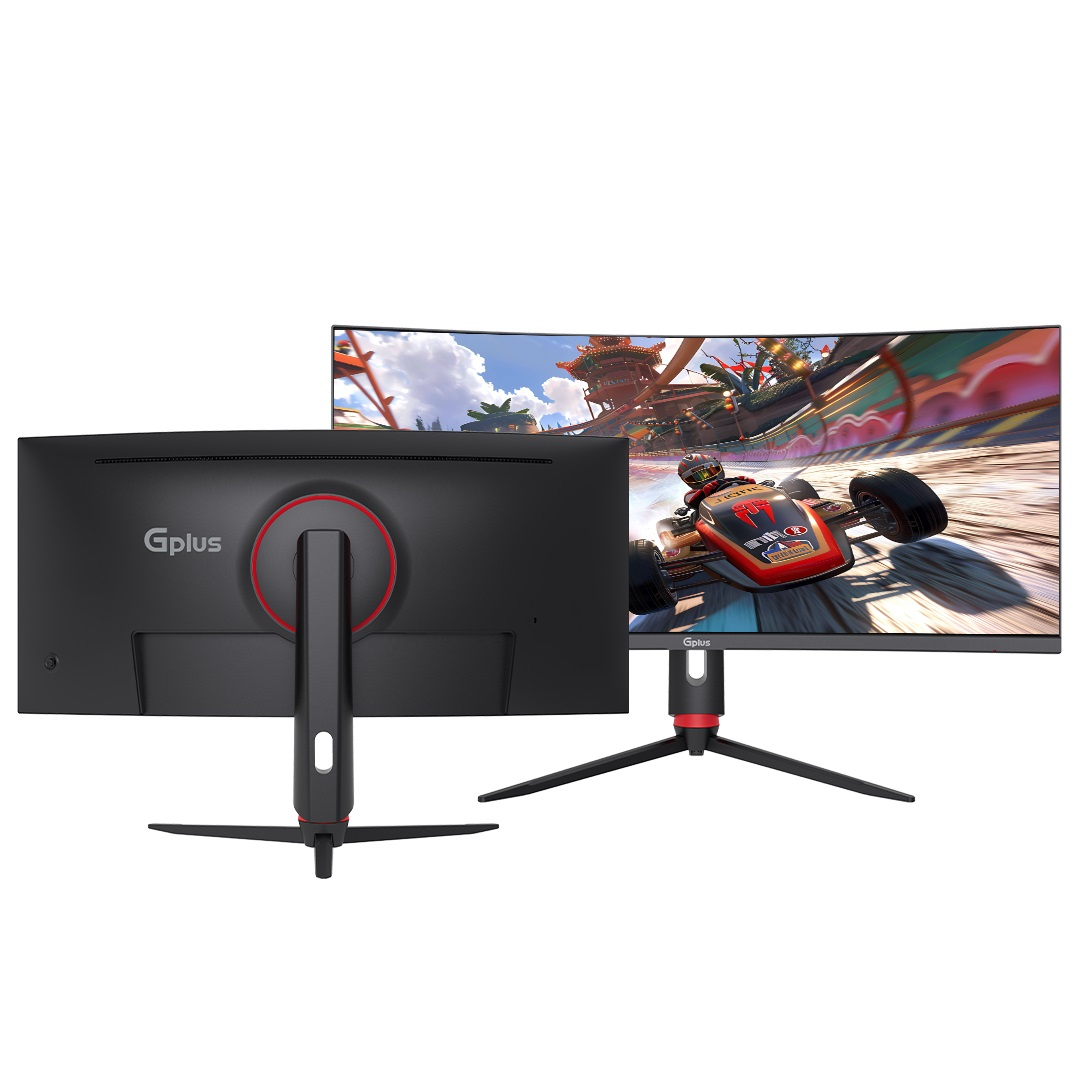مانیتور خمیده گیمینگ 34 اینچ جی پلاس مدل GGM-K349QN