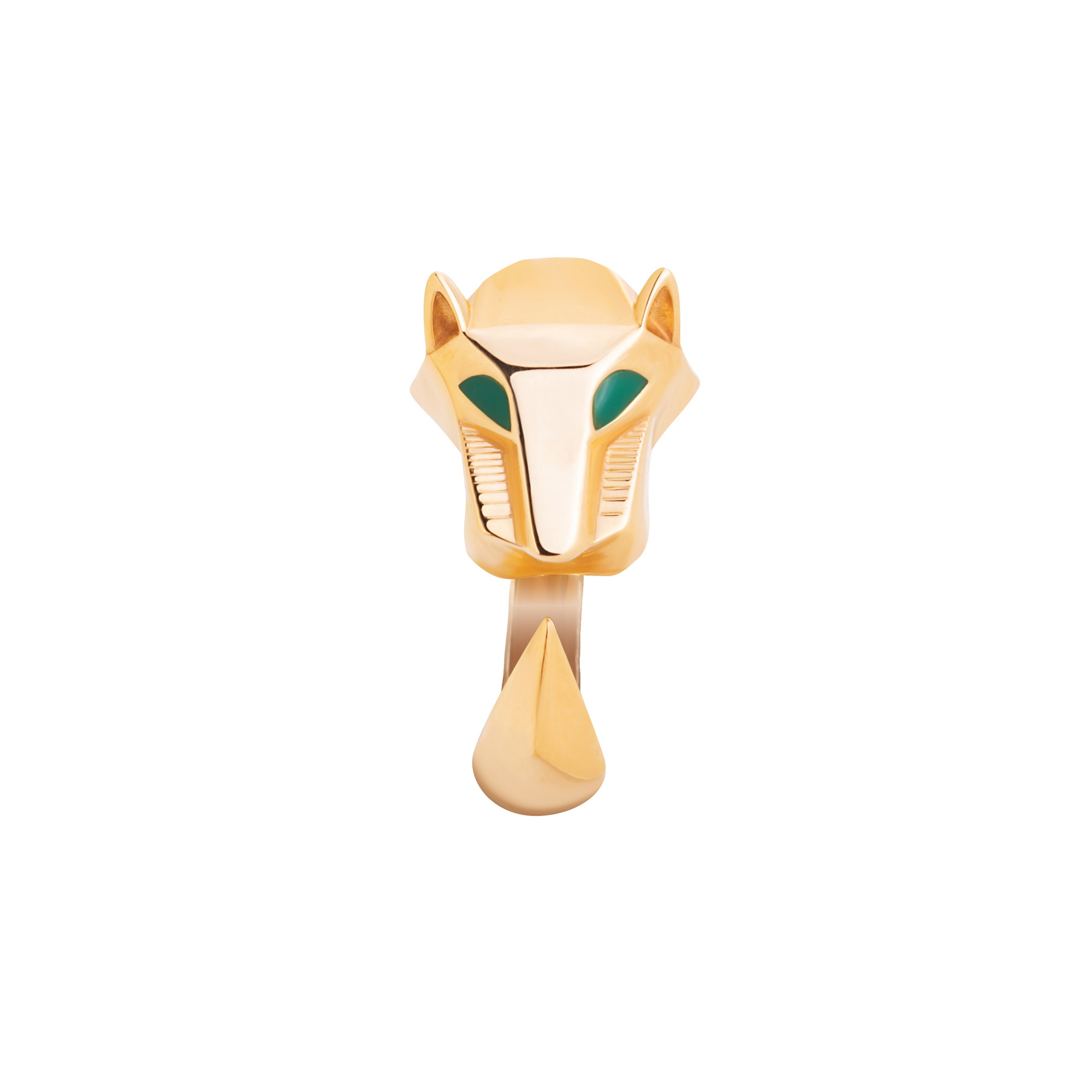 انگشتر طلا 18 عیار زنانه گالری شیدا مجد مدل ببر کارتیه سایز 54