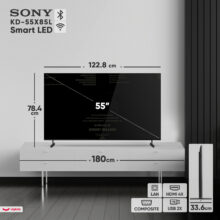 تلویزیون 55 اینچ ال ای دی هوشمند سونی مدل KD-55X85L