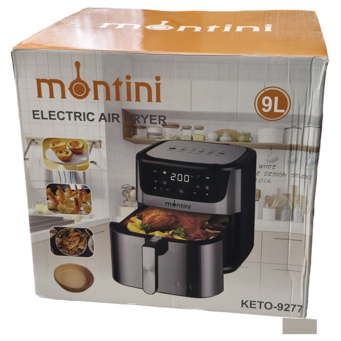 سرخ کن بدون روغن مونتینی مدل KETO-9277