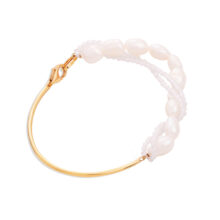 دستبند النگویی طلا 18 عیار زنانه گالری شیدا مجد مدل سواروسکی و باروک