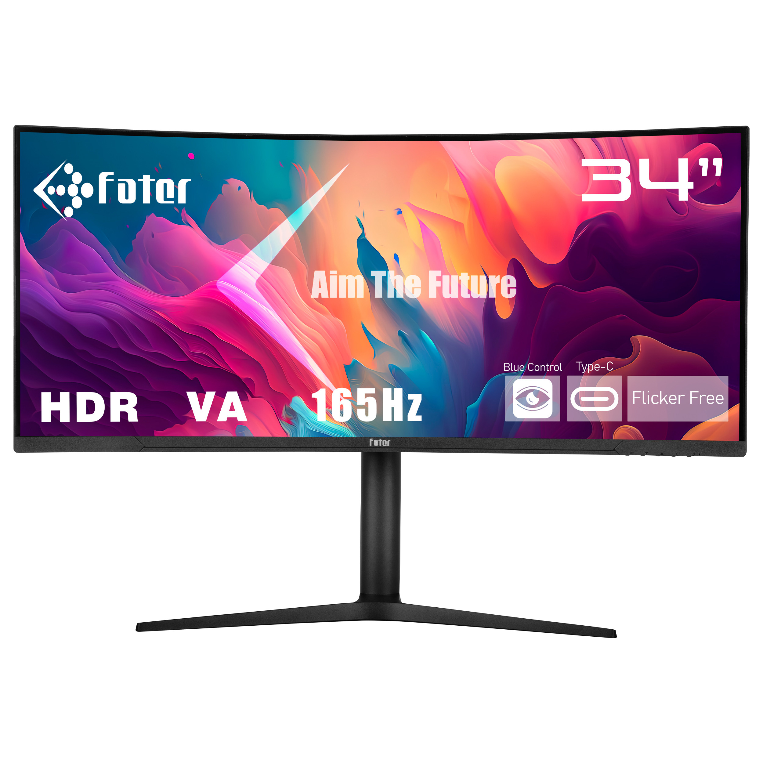 مانیتور خمیده گیمینگ 34 اینچ فاطر مدل C34-165B1 34 inch Curve