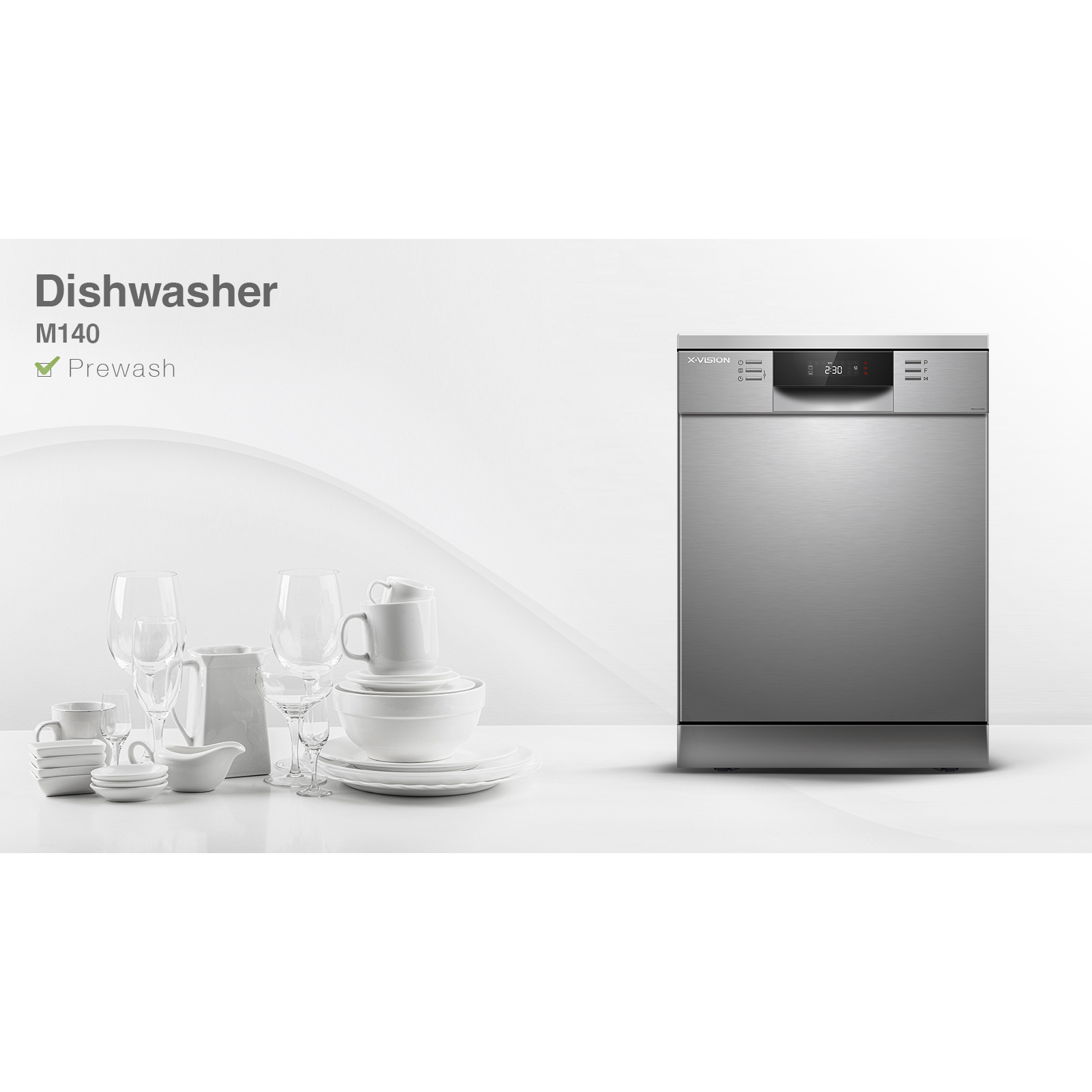 ماشین ظرفشویی 14 نفره ایکس ویژن مدل  M140/W/S