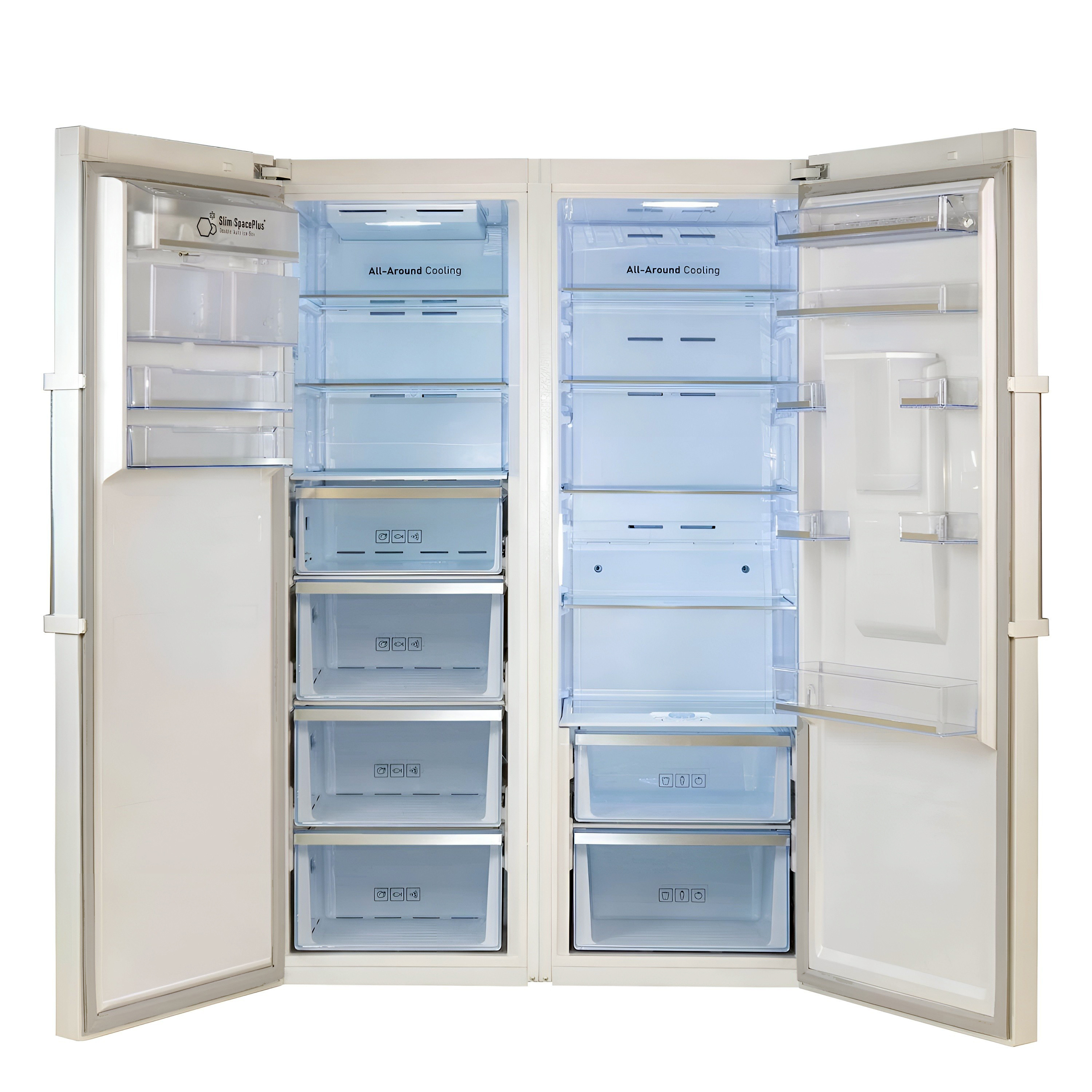 یخچال و فریزر دوقلو 36 فوت هیمالیا مدل آیس ایج HREN45001 - HFZN38002