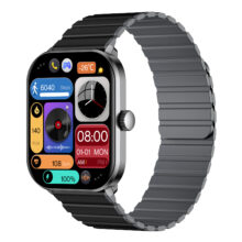 ساعت هوشمند گلوریمی مدل GS1 Pro 2024 دارای قابلیت های صفحه نمایش رنگی، صفحه نمایش لمسی، کنترل موسیقی (Music Player)، کنترل سطح اکسیژن خون، قابلیت مکالمه مستقیم، قابلیت مکالمه از طریق بلوتوث، پشتیبانی از زبان فارسی در منو و سیستم‌عامل بند سیلیکون