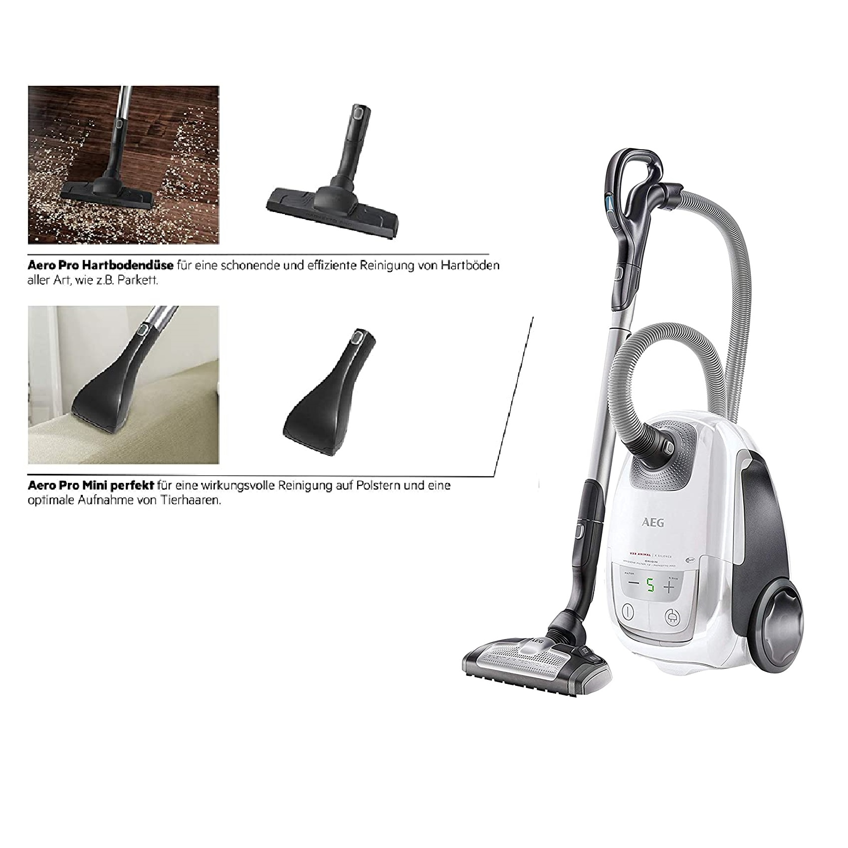 جاروبرقی آ ا گ مدل VX8-2-IW-A