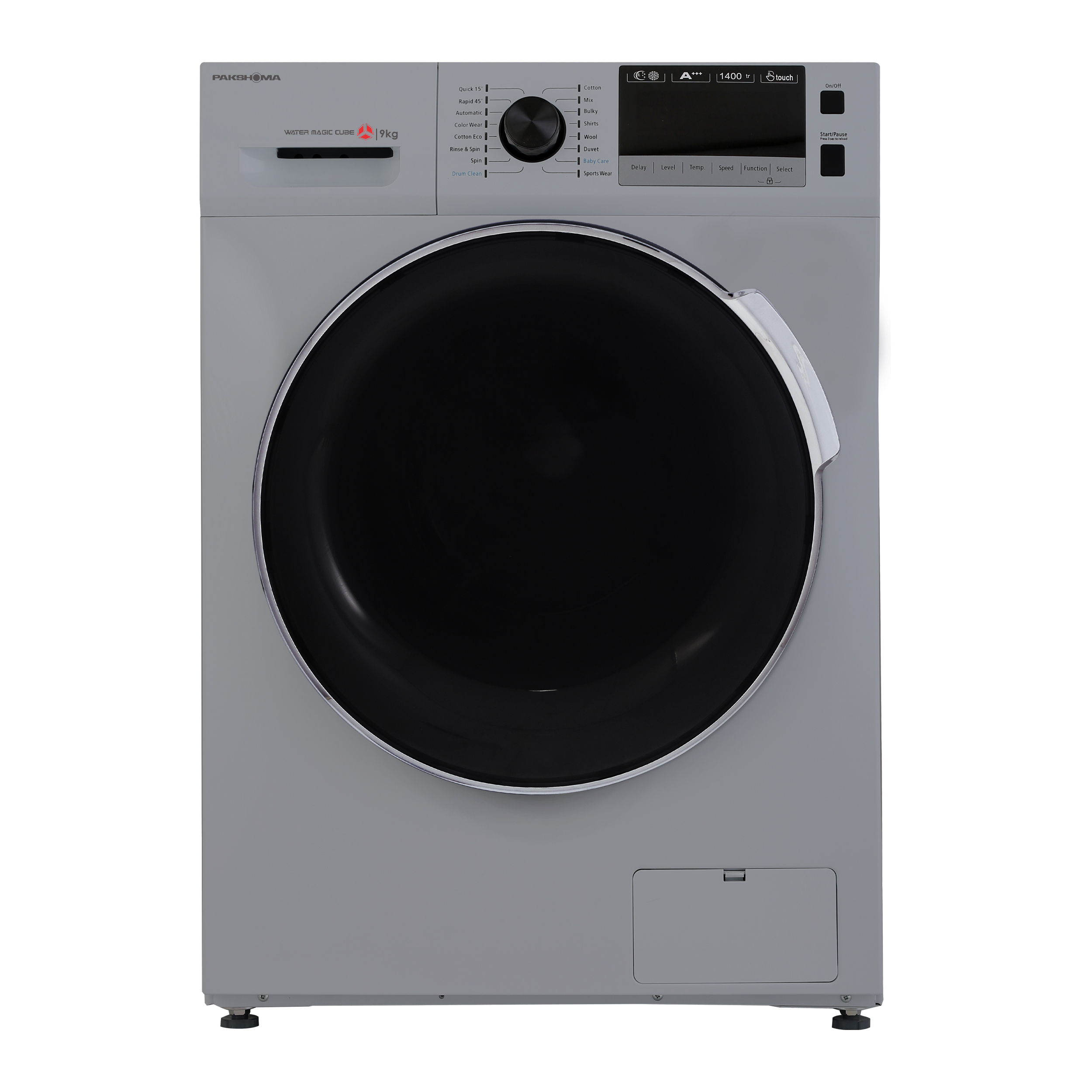 ماشین لباسشویی پاکشوما مدل BWF 40913 ST ظرفیت 9 کیلوگرم