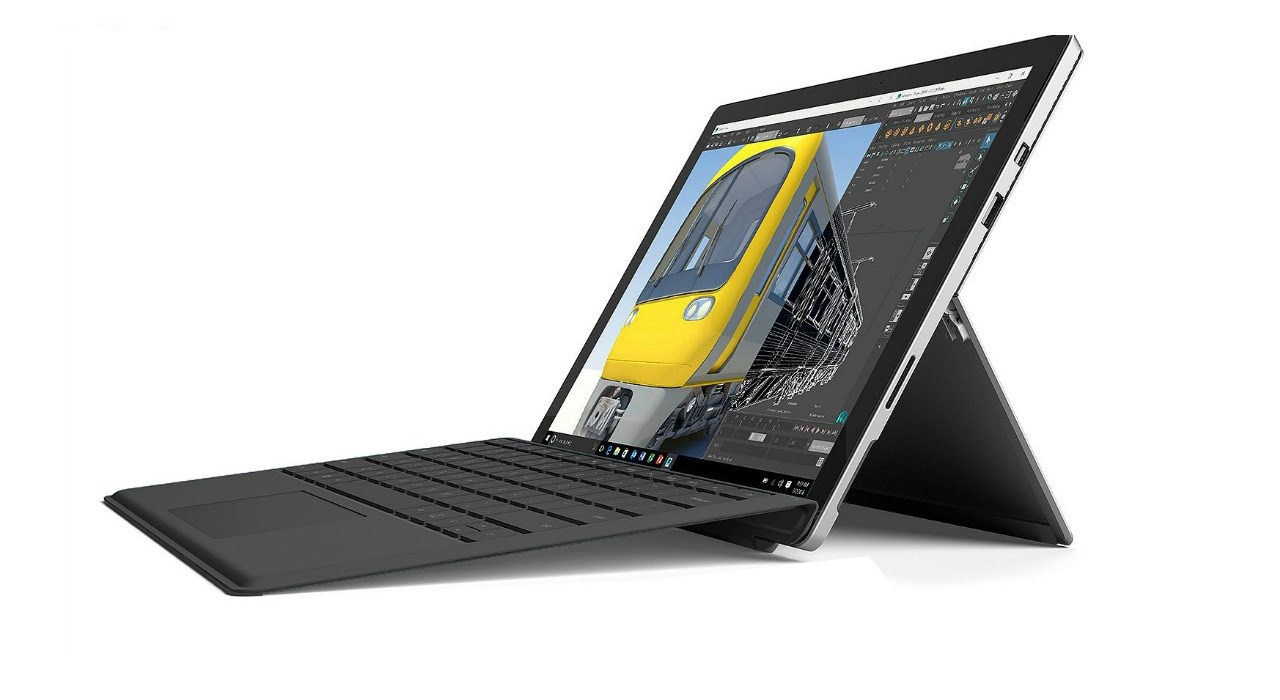 تبلت مایکروسافت مدل Surface Pro 2017 - C به همراه کیبورد Black Type Cover