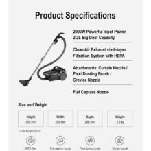 جاروبرقی 2000 وات پاناسونیک  مدل MC-CL605