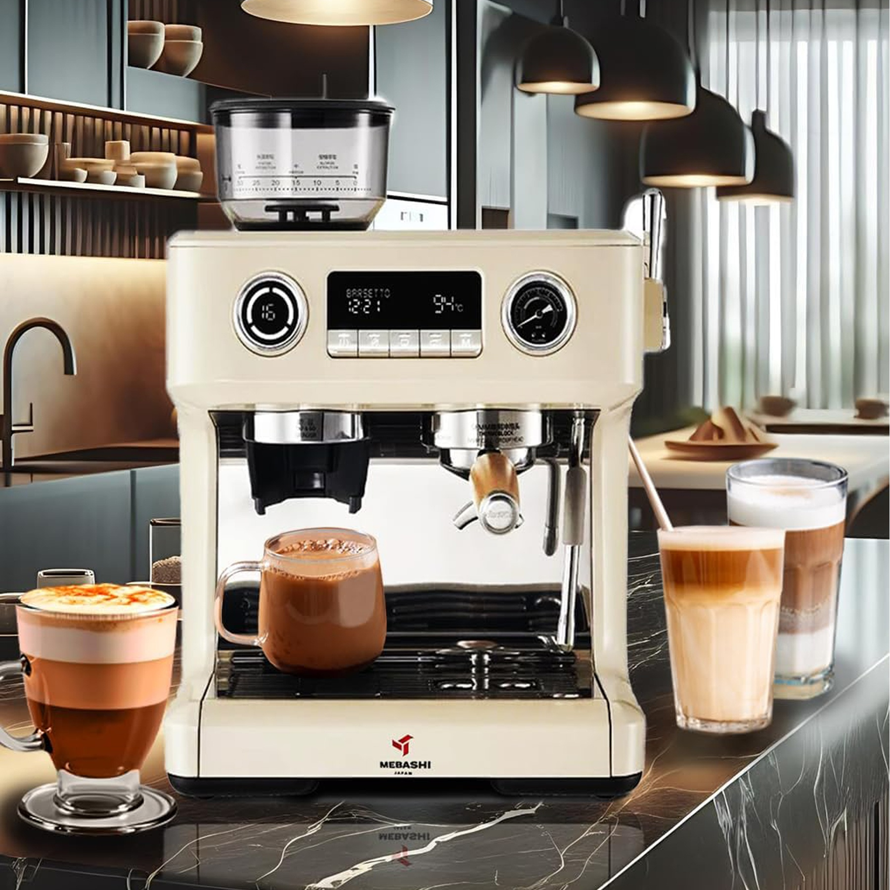 اسپرسو ساز 2 لیتری مباشی مدل ME-CCM2058W