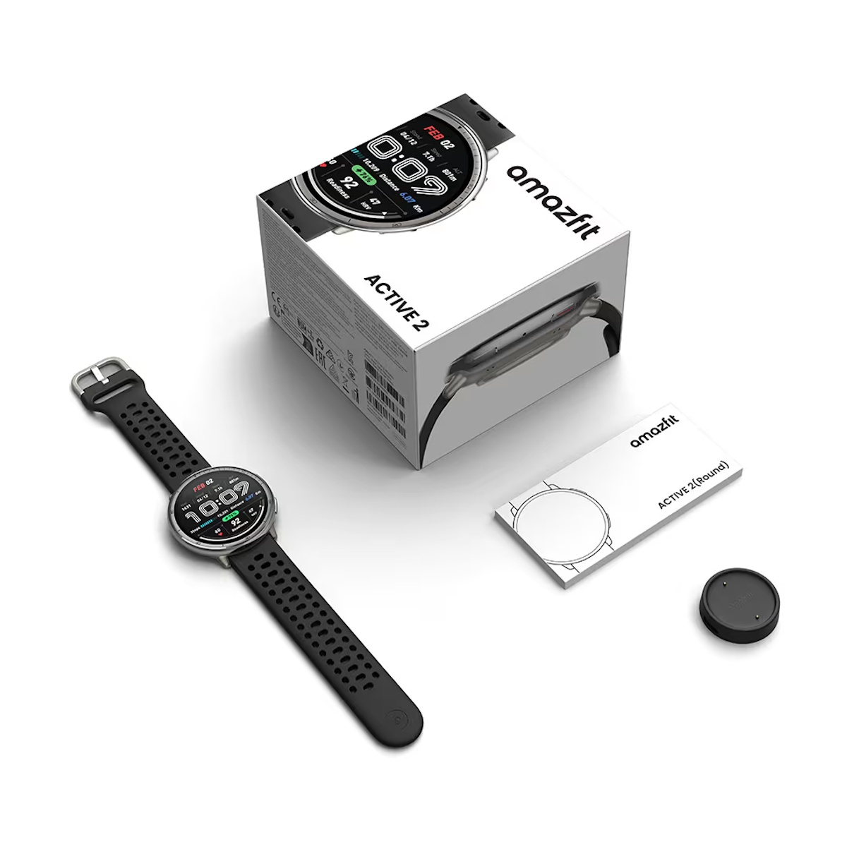 ساعت هوشمند 44 میلی متری آمازفیت مدل BS ACTIVE 2 SMART WATCH بند سیلیکونی