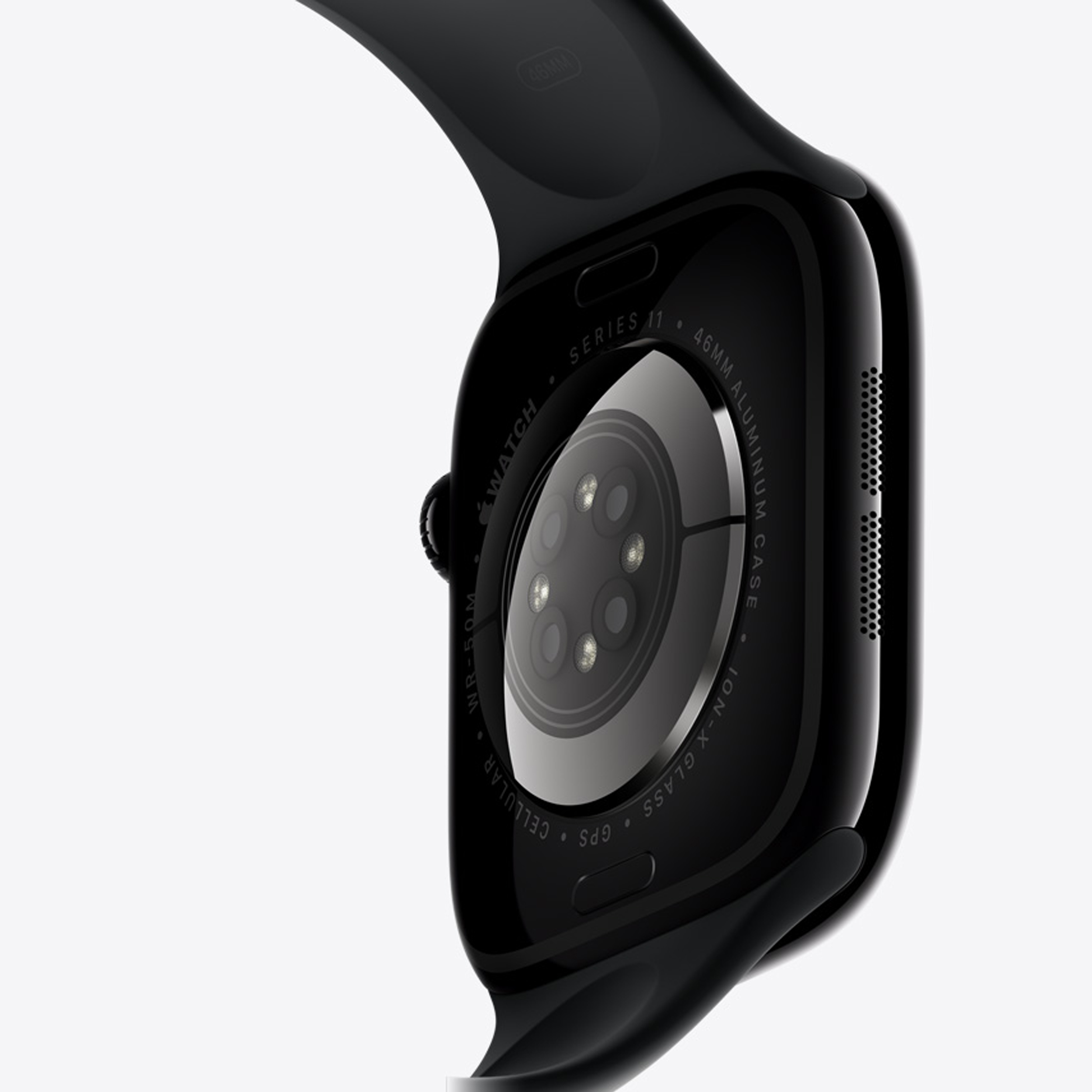 ساعت هوشمند 46 میلی متری اپل مدل Series 11 Aluminum Case با بند سیلیکونی