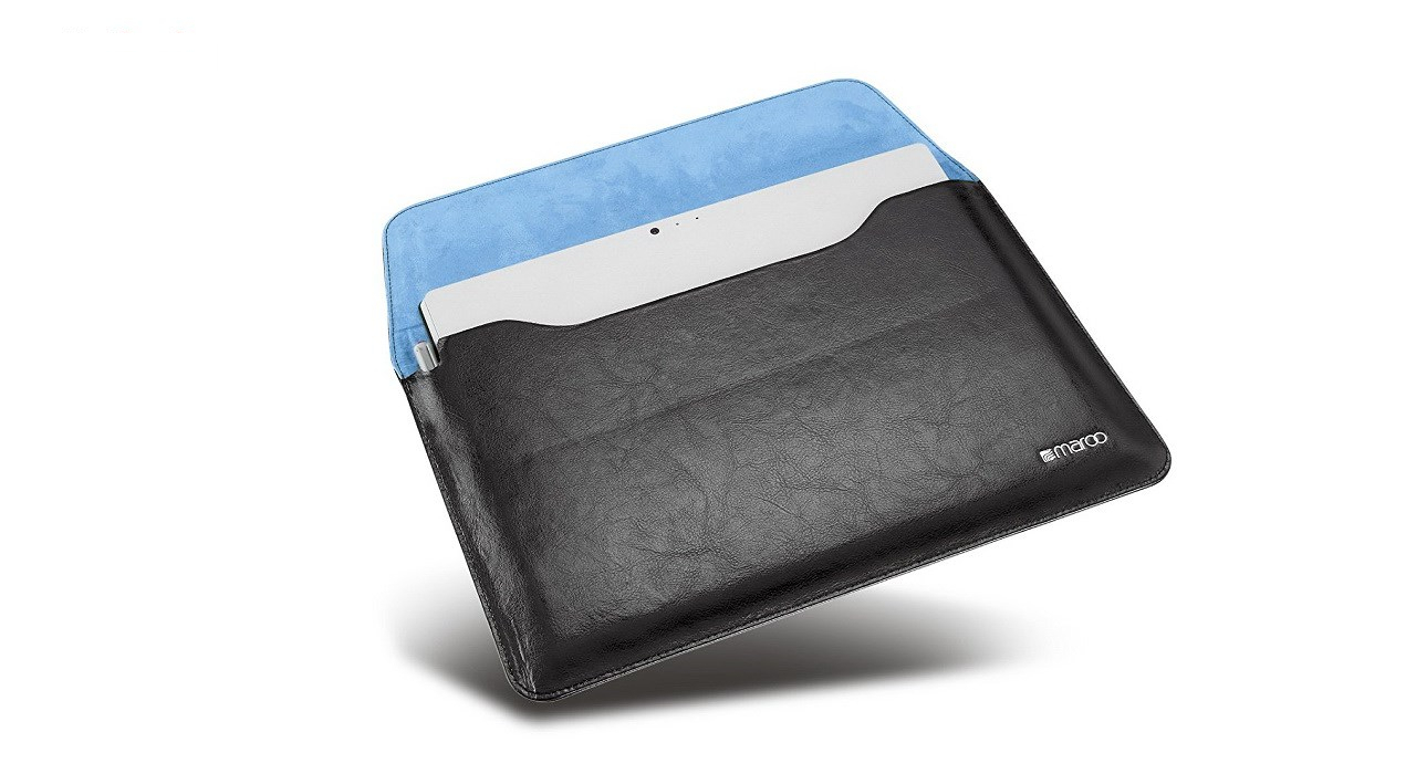 تبلت مایکروسافت مدل- Surface Pro 2017 - B به همراه کیبورد Blue Cobalt Signature Type Cover و کیف اورجینال Maroo Sleeve - ظرفیت 128 گیگابایت