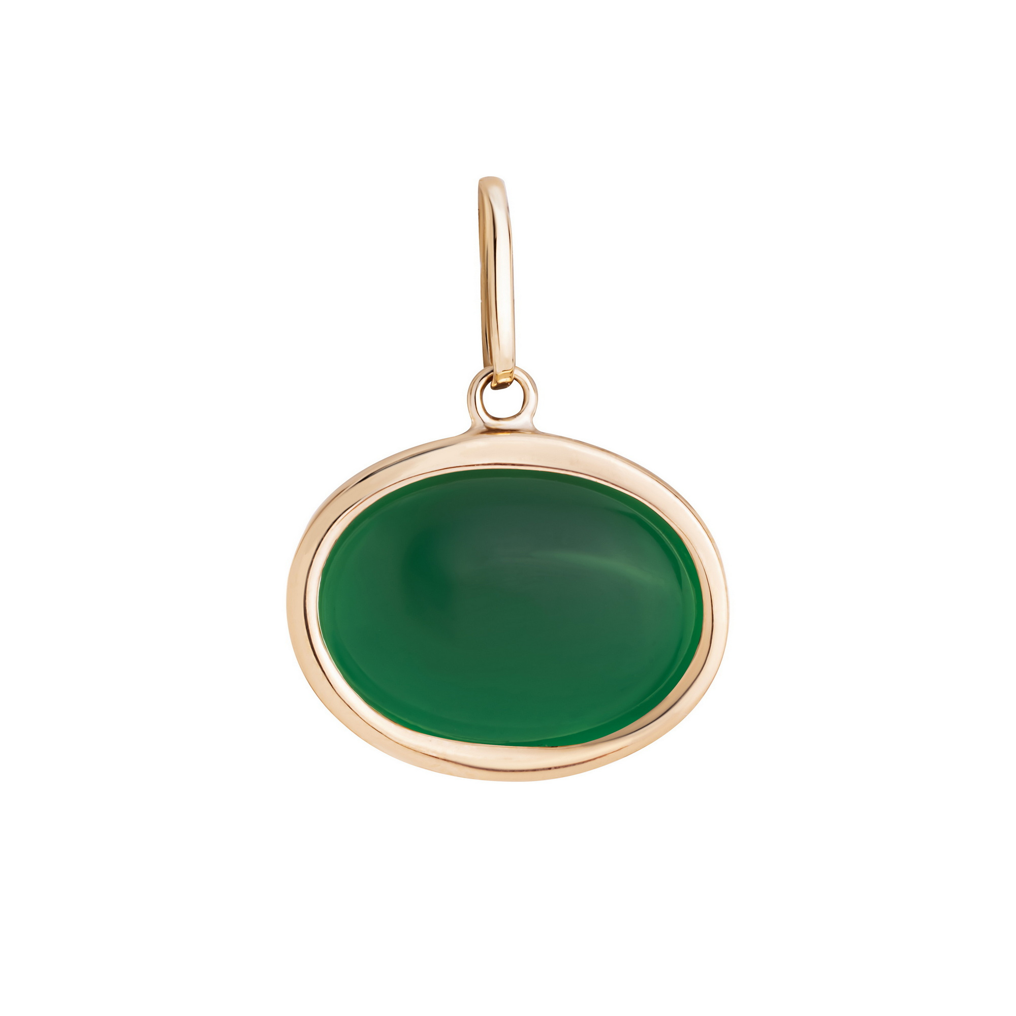 آویز گردنبند طلا 18 عیار زنانه گالری شیدا مجد مدل بیضی