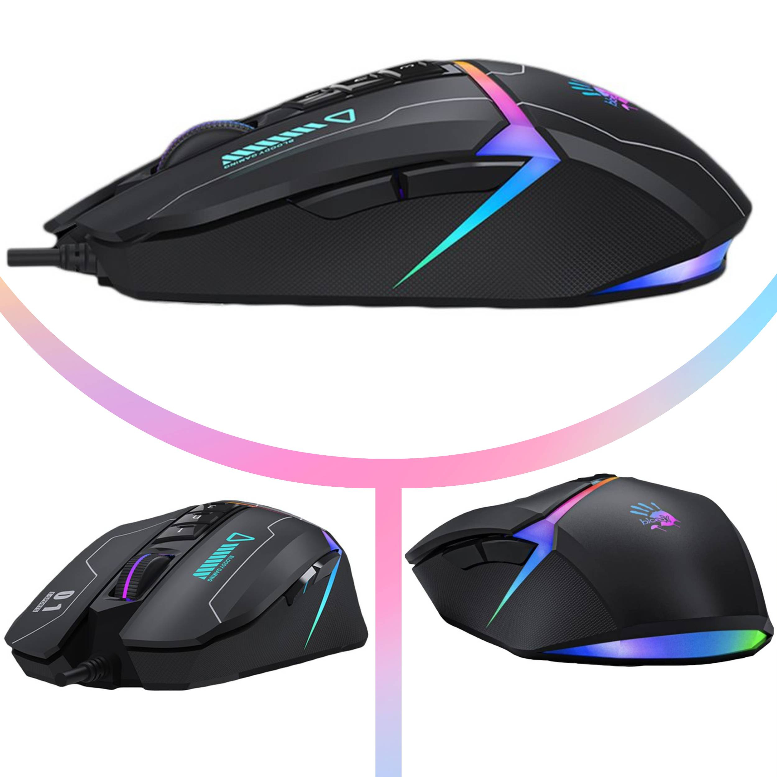 ماوس مخصوص بازی بلادی مدل W60 Max-RGB