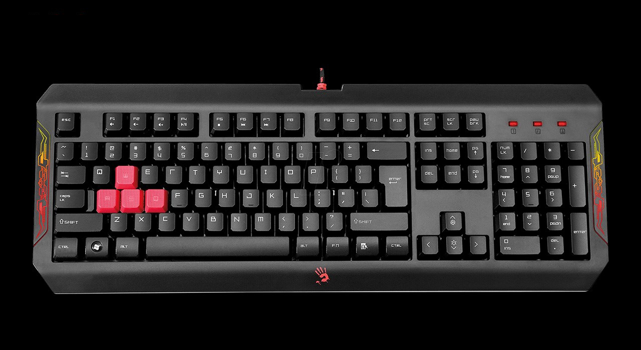 کیبورد مخصوص بازی ای فورتک مدل Q100