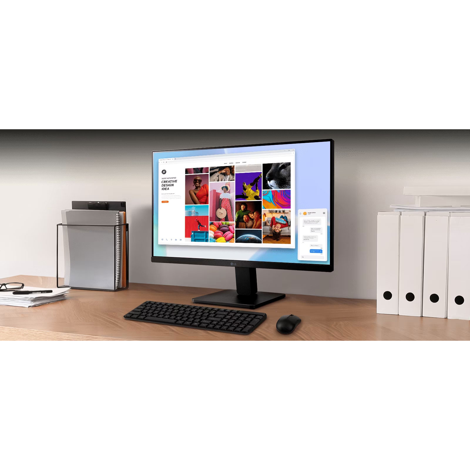 مانیتور ال جی مدل 24MR400-B.AMAQ سایز 24 اینچ