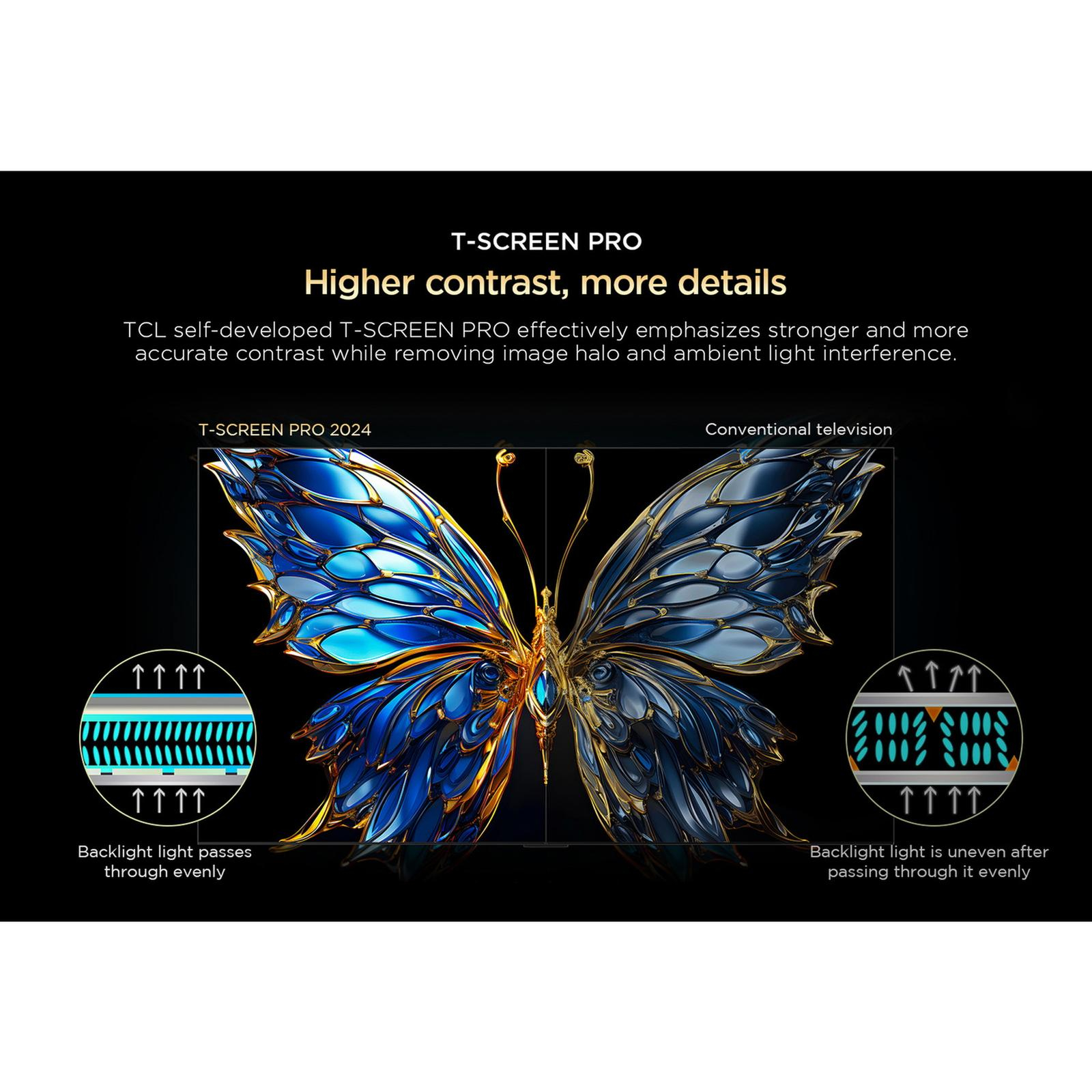 تلویزیون 55 اینچ ال ای دی هوشمند تی سی ال مدل 55C655