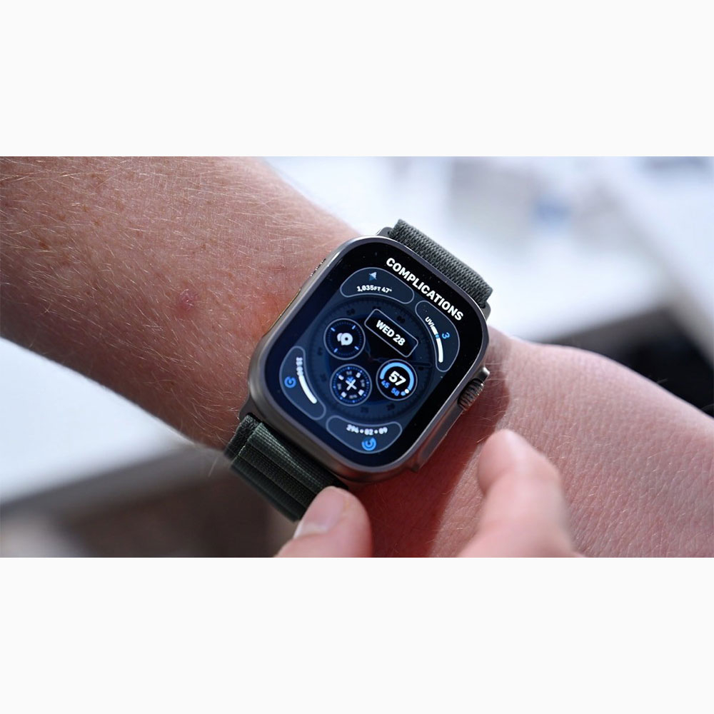 ساعت هوشمند اپل مدل Ultra 2 Black Titanium Case Alpine Loop 49mm