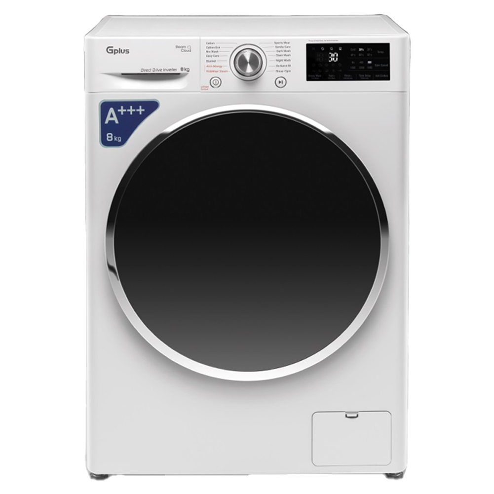 ماشین لباسشویی 8 کیلوگرم اتوماتیک جی پلاس مدل GWM-R88W.KTN