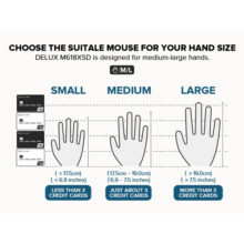 ماوس بی سیم دیلاکس مدل M618XSD