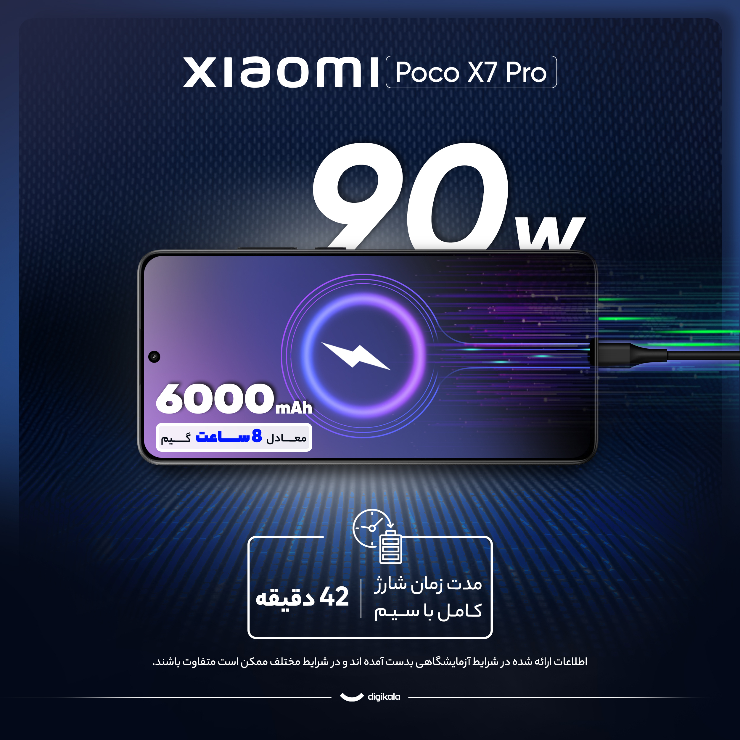 گوشی موبایل شیائومی مدل Poco X7 Pro دو سیم کارت ظرفیت 512 گیگابایت و رم 12 گیگابایت - گلوبال - به همراه سه عدد قاب