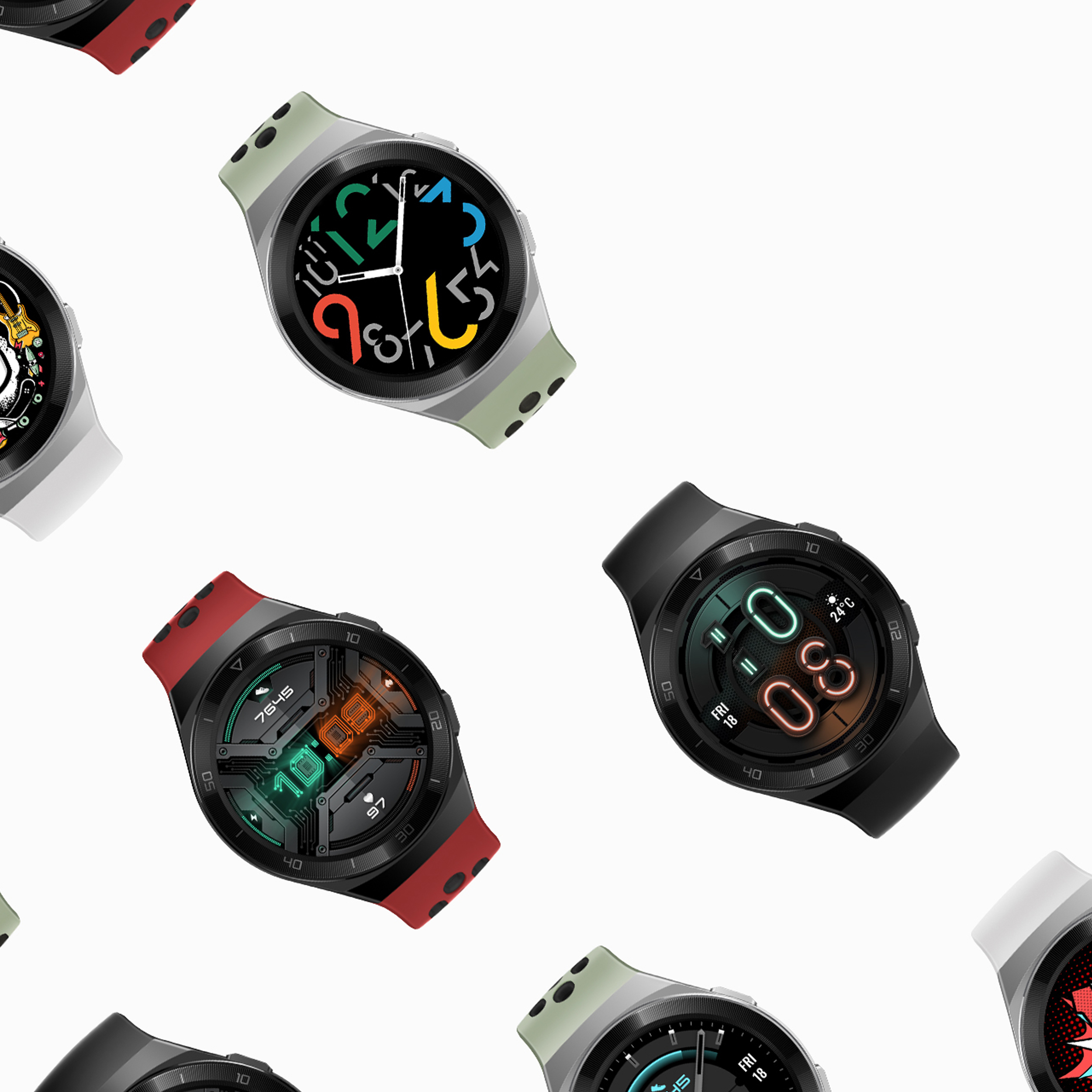 ساعت هوشمند هوآوی مدل GT 2e - HCT-B19 بند سیلیکونی