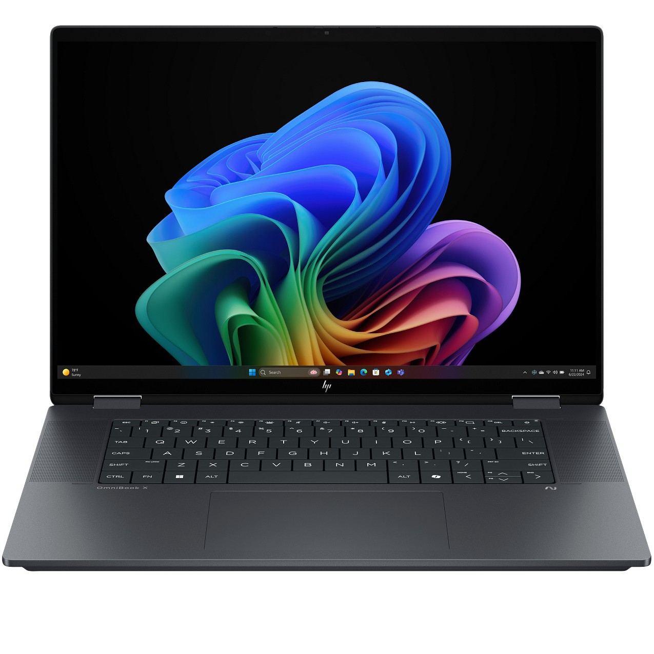 لپ تاپ 16 اینچی اچ‌ پی مدل OmniBook X Flip 16-as0023dx-Core Ultra 7 256V-16GB LPDDR5X 8533MHz-2TB SSD-Touch-Backlit-W