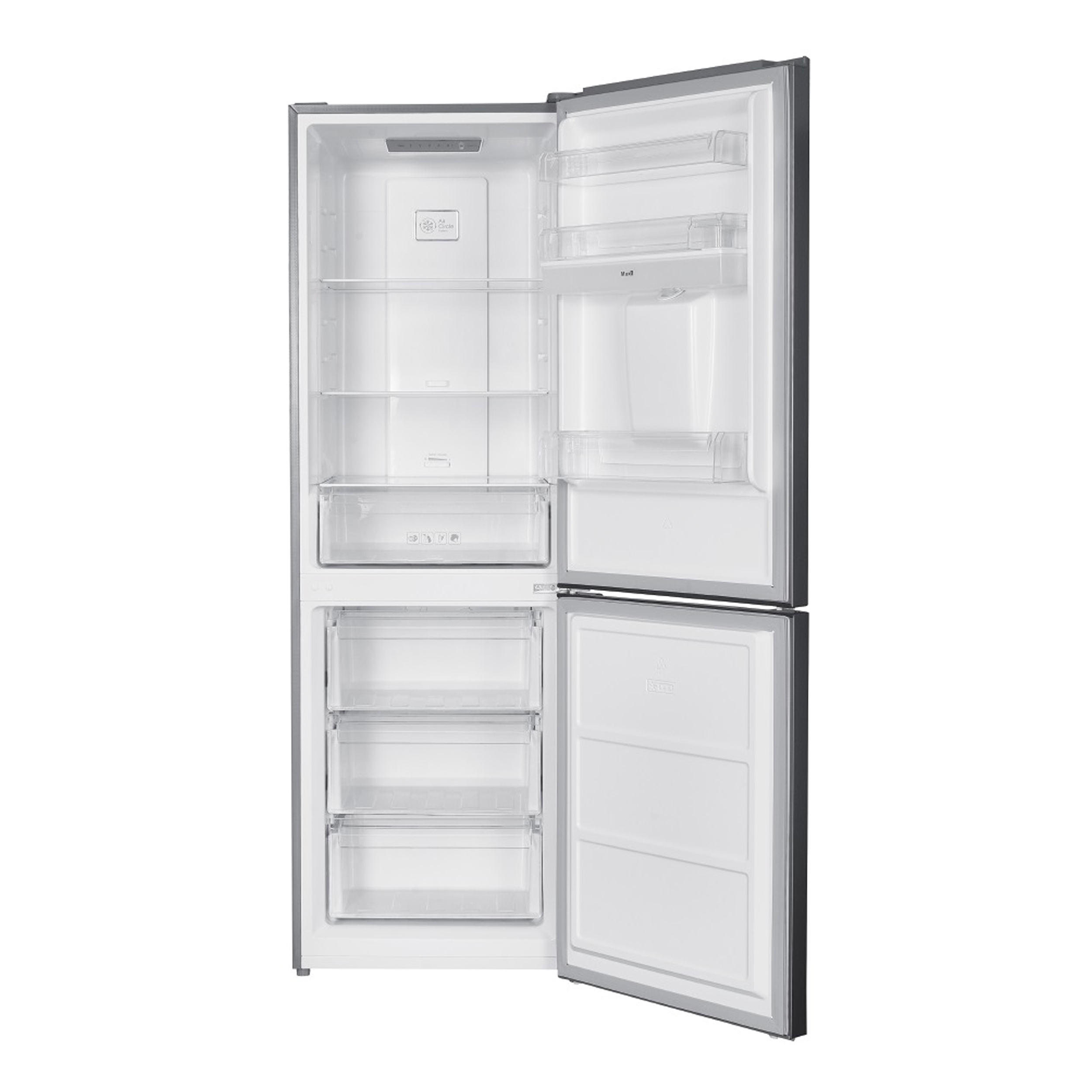 یخچال فریزر 18 فوت جی پلاس مدل GRF-P3117S/W، دارای آبریز دستی، با ارتفاع 184.3، پهنای 60 و عمق 67.2 سانتیمتر، میزان مصرف انرژی A++، دارای 4 طبقه در یخچال و 3 طبقه در فریزر