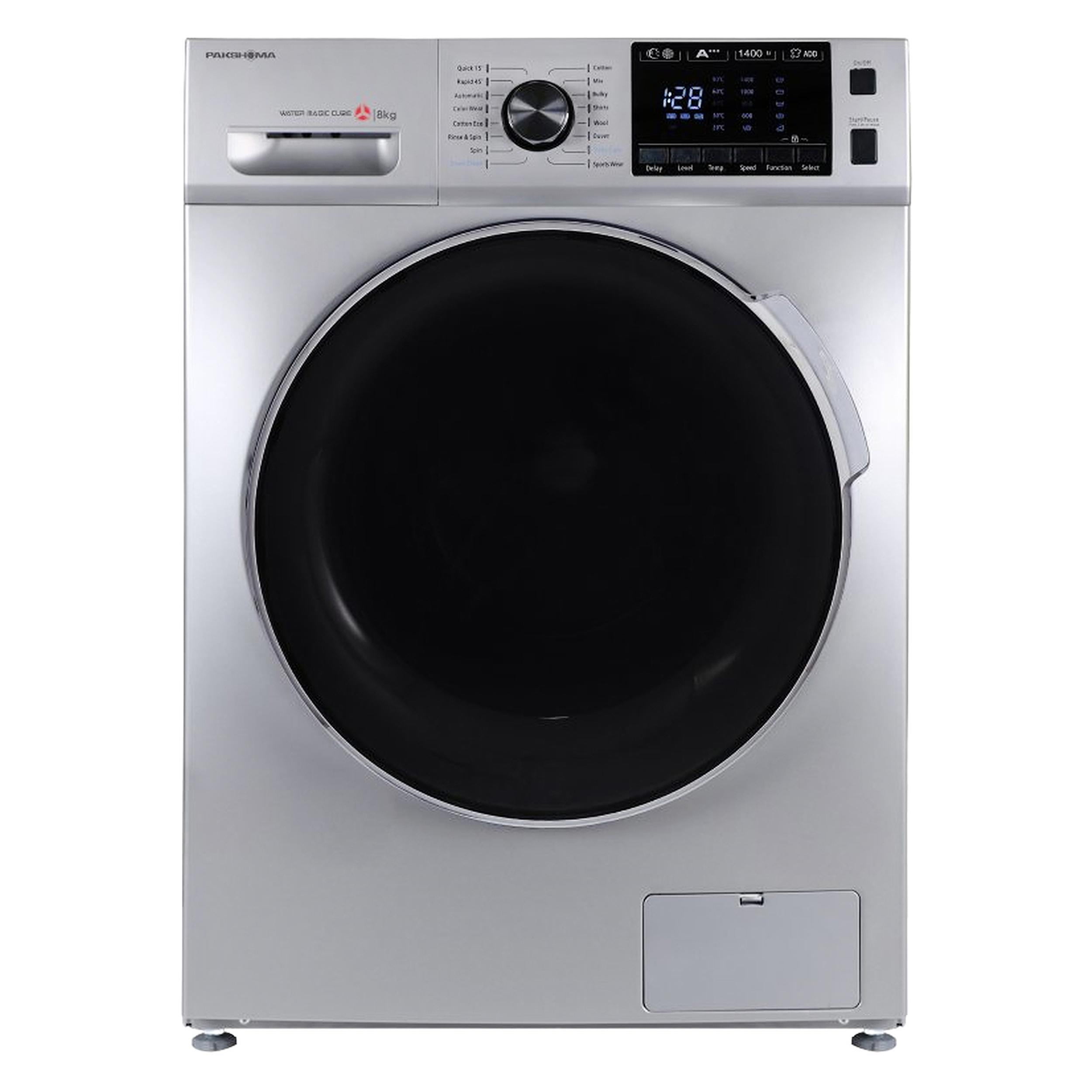 ماشین لباسشویی پاکشوما مدل BWF 40802 ST ظرفیت 8 کیلوگرم